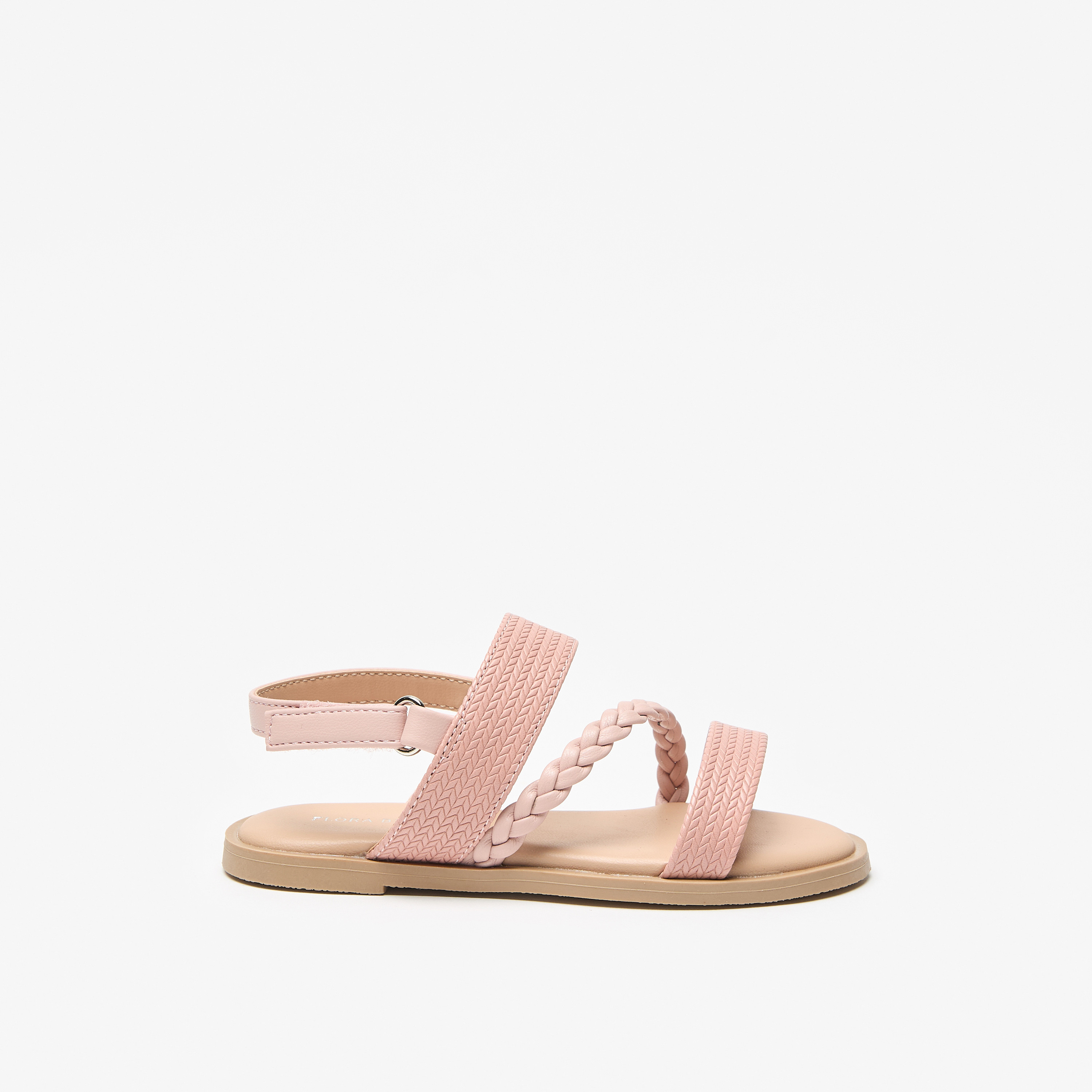 صندل بارز الملمس بشريط إغلاق من فلورا بيلا-girls-shoes-sandals-image-3