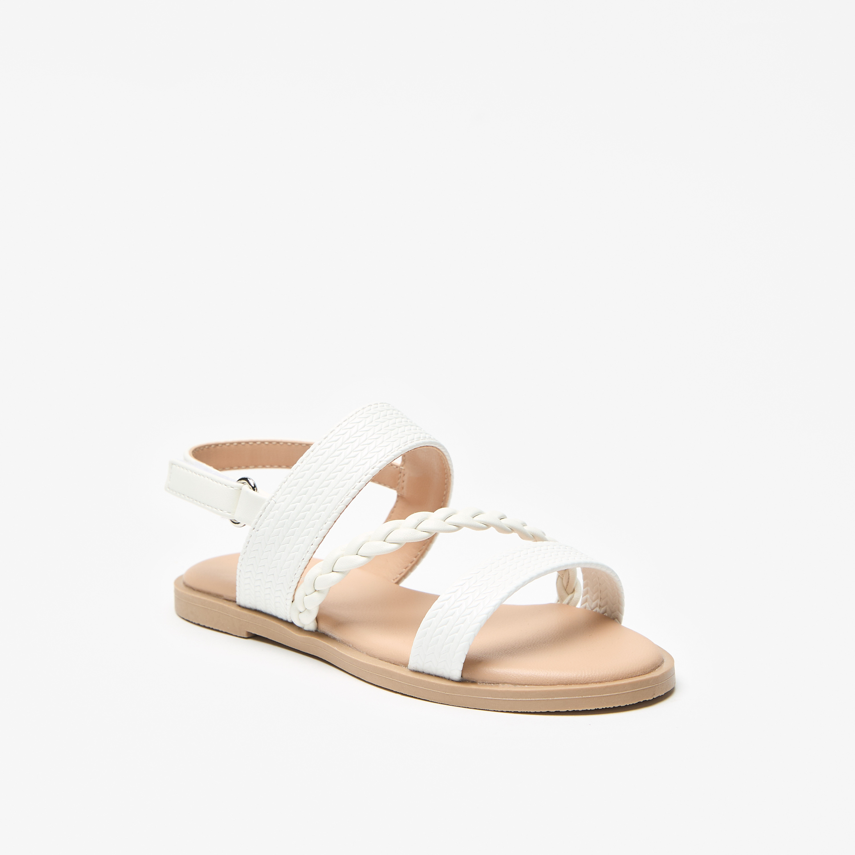 صندل بارز الملمس بشريط إغلاق من فلورا بيلا-girls-shoes-sandals-image-6