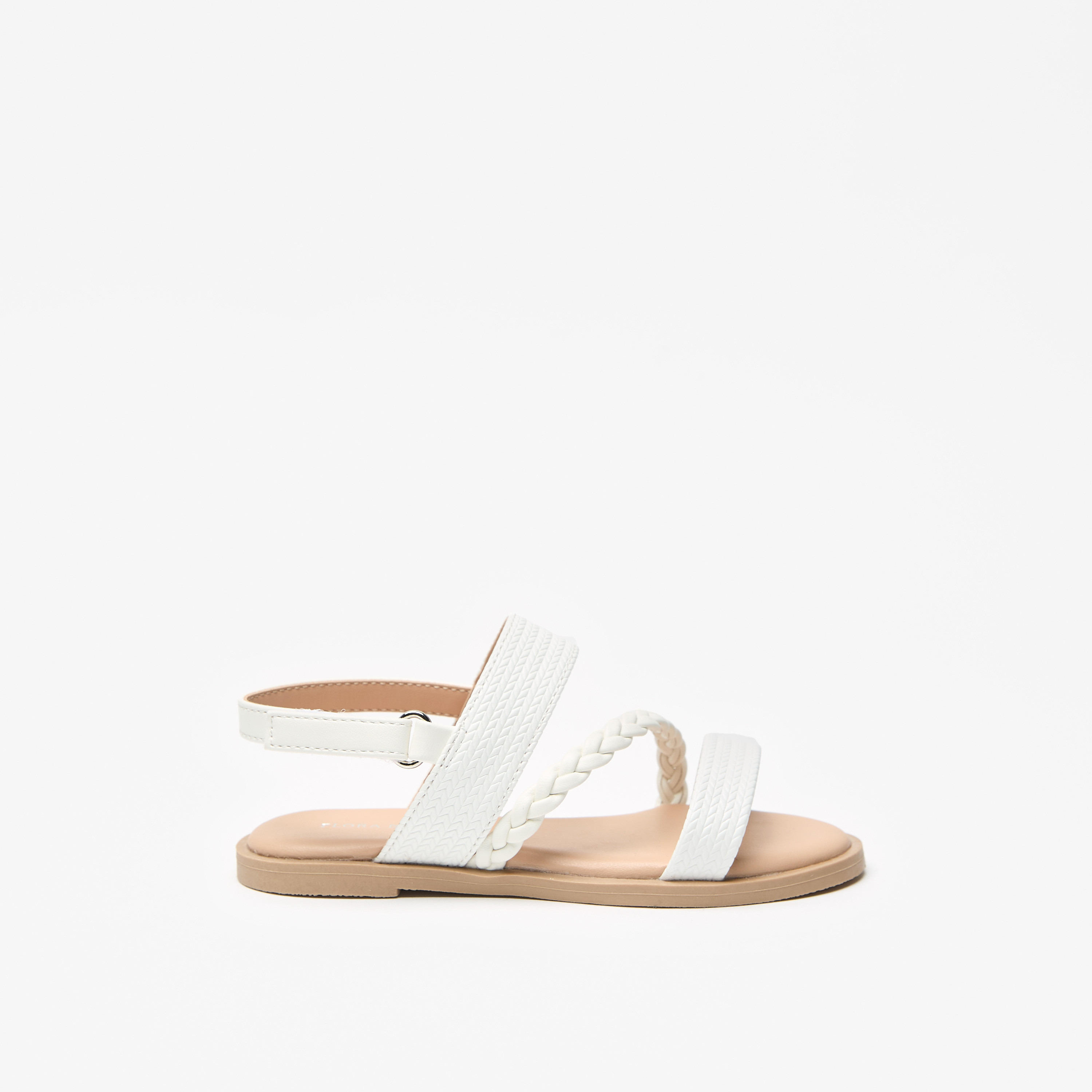صندل بارز الملمس بشريط إغلاق من فلورا بيلا-girls-shoes-sandals-image-7