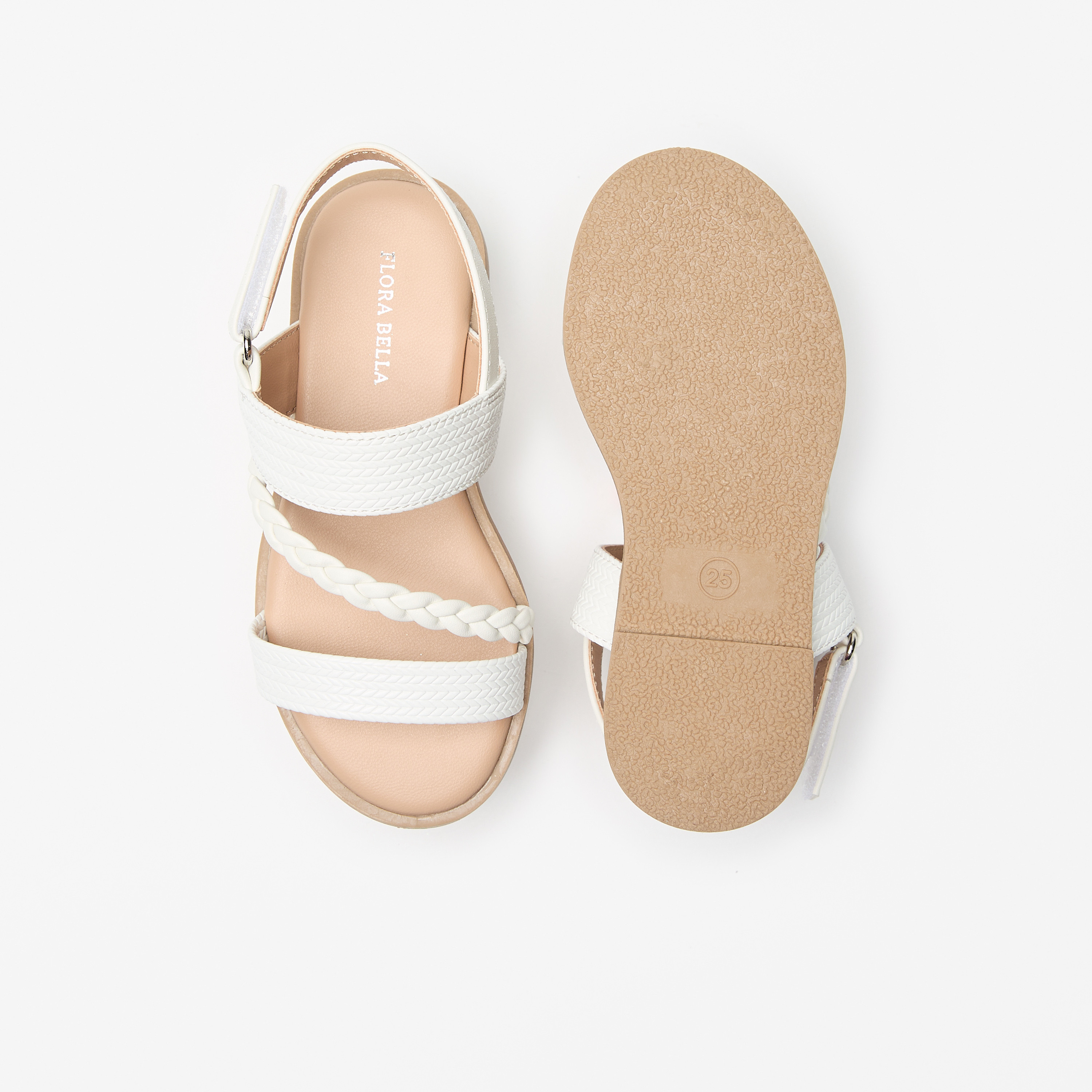 صندل بارز الملمس بشريط إغلاق من فلورا بيلا-girls-shoes-sandals-image-9