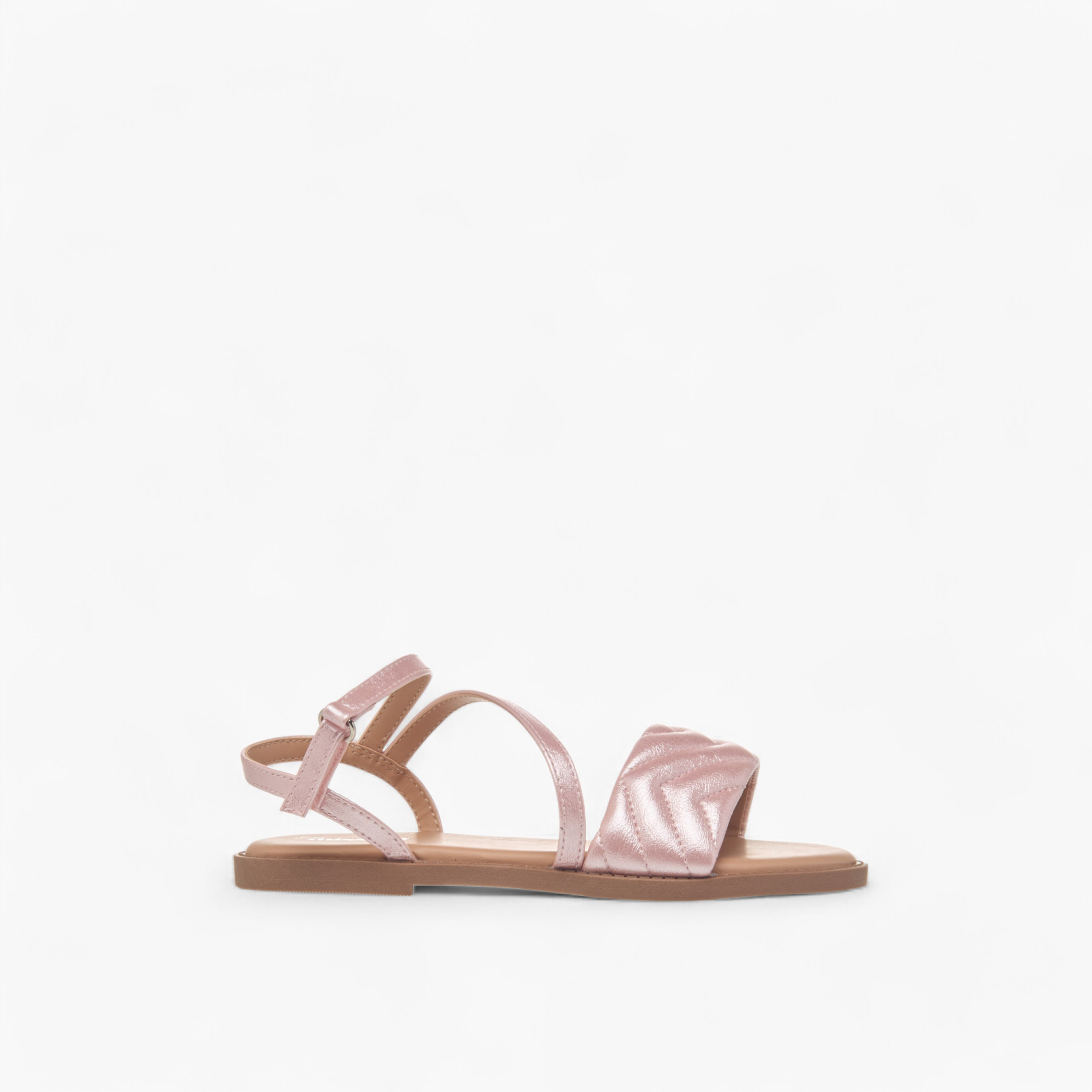 Little Missy Quilted Sandals with Hook and Loop Closure-girls-shoes-sandals-image-2