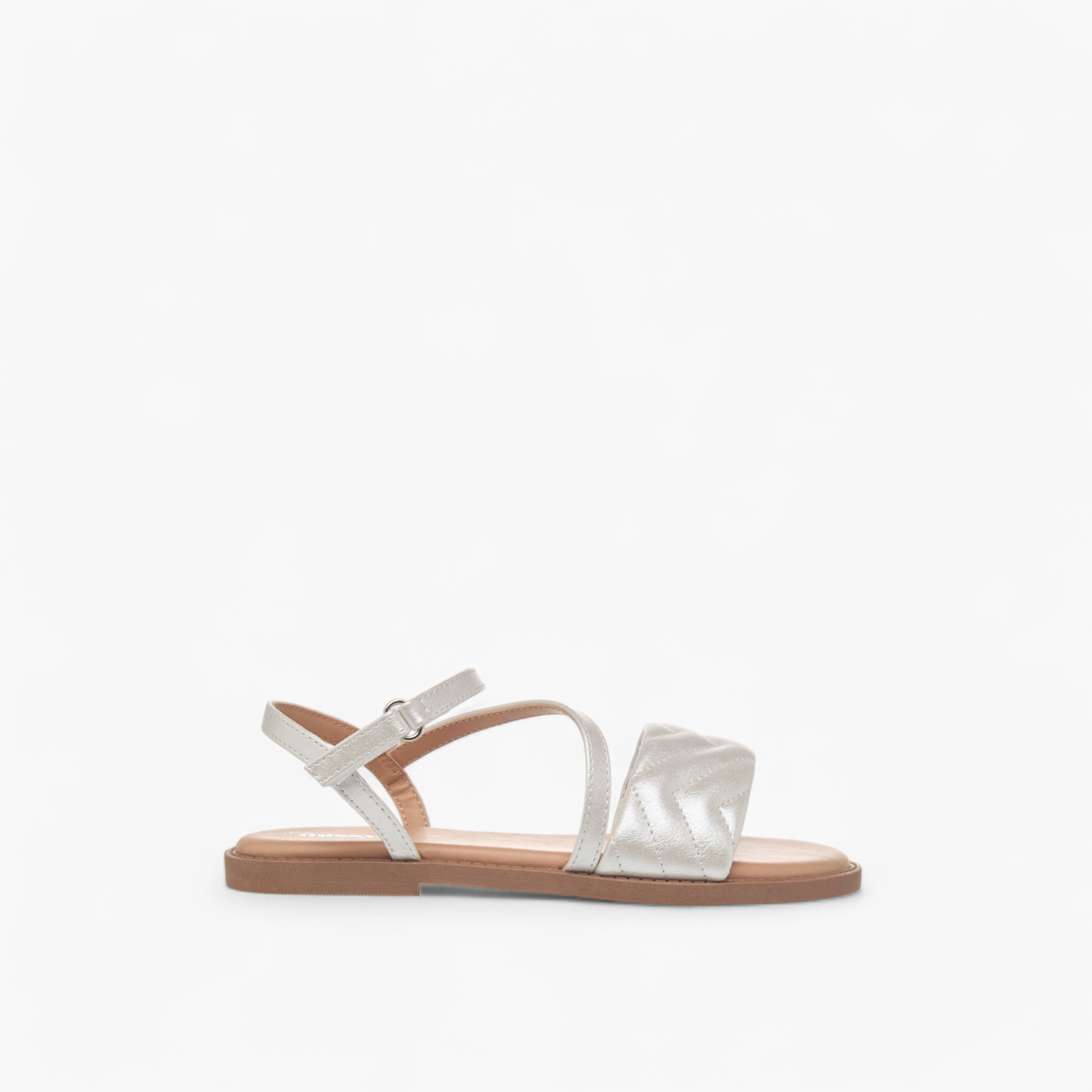 Little Missy Quilted Sandals with Hook and Loop Closure-girls-shoes-sandals-image-2