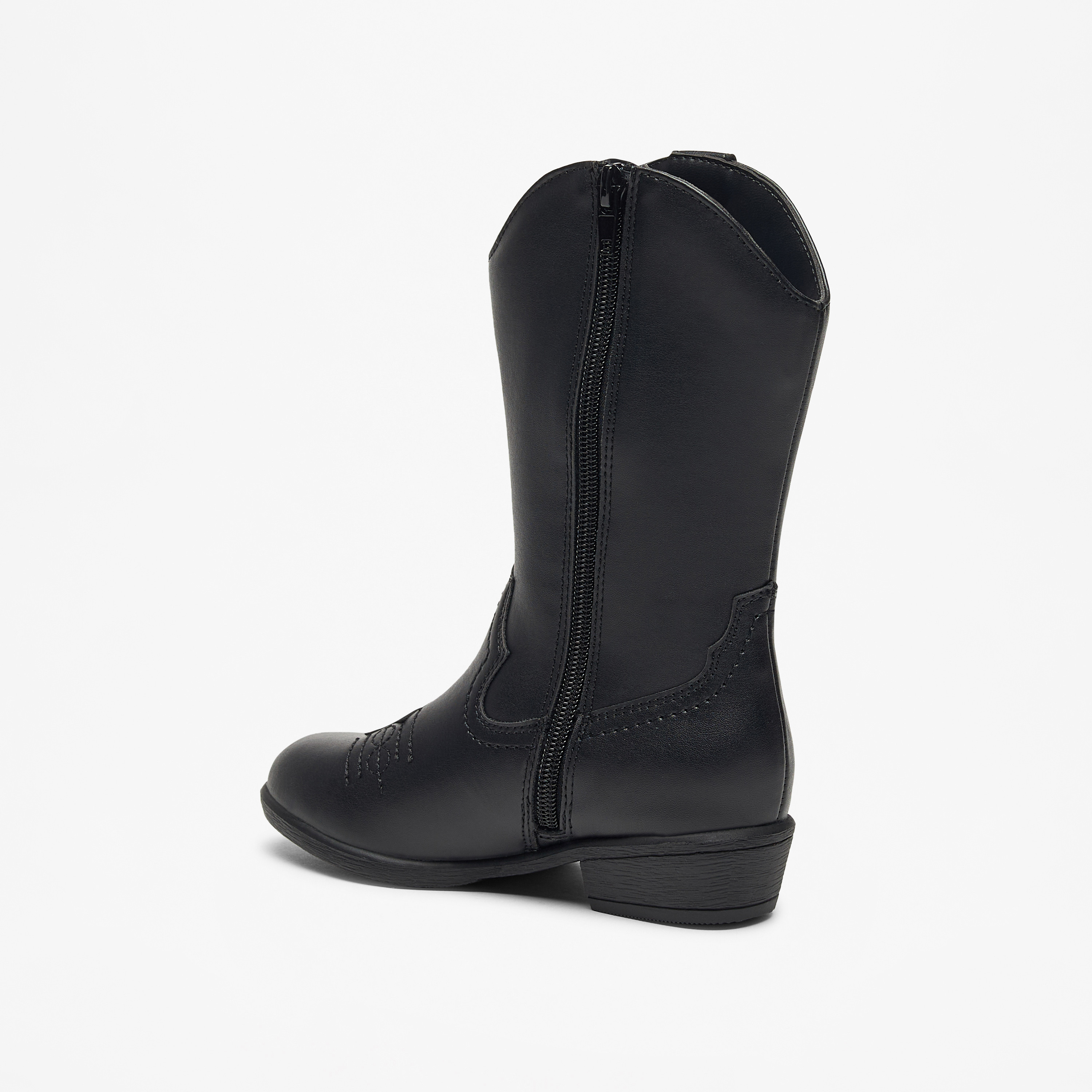 حذاء طويل بسحاب إغلاق وزينة جليتر من ليتل ميسي-girls-shoes-boots-image-7