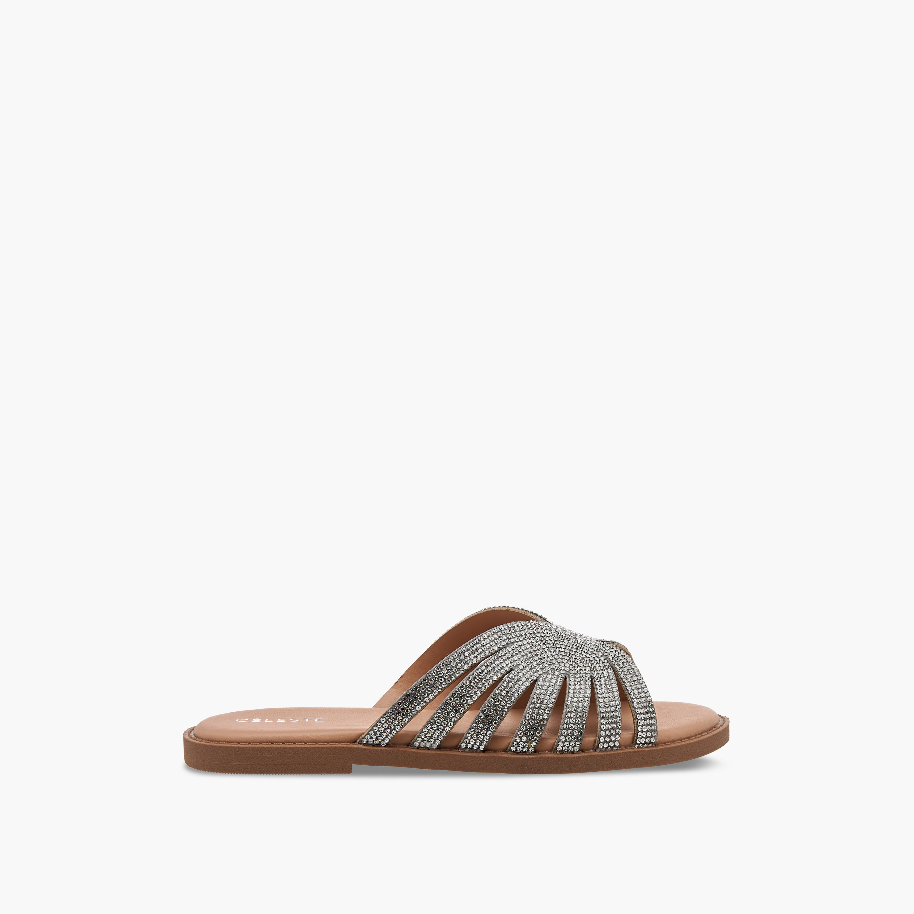 Celeste Girls Embellished Slip-On Flat Sandals - G14895-AA70-girls-shoes-sandals-image-2