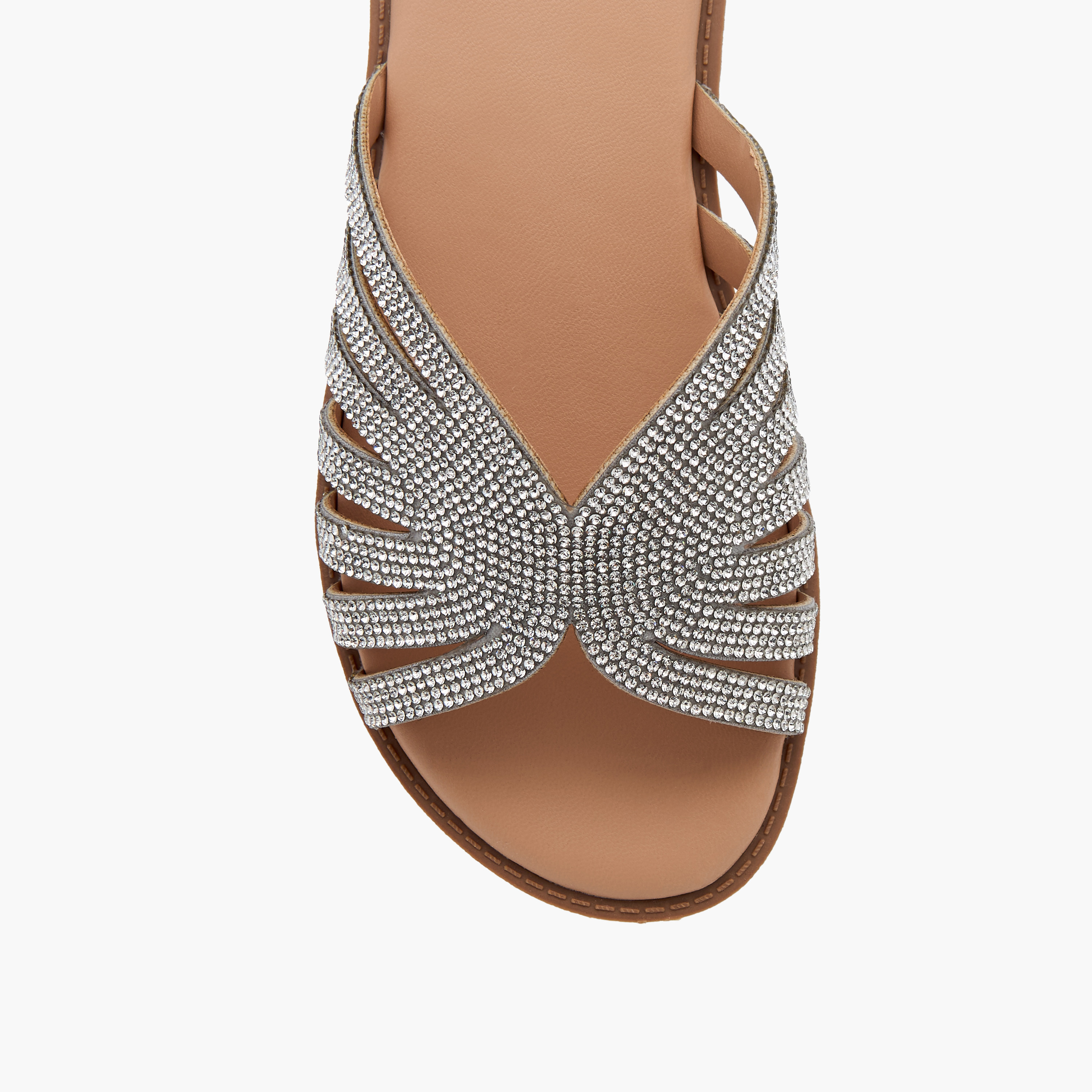 Celeste Girls Embellished Slip-On Flat Sandals - G14895-AA70-girls-shoes-sandals-image-3