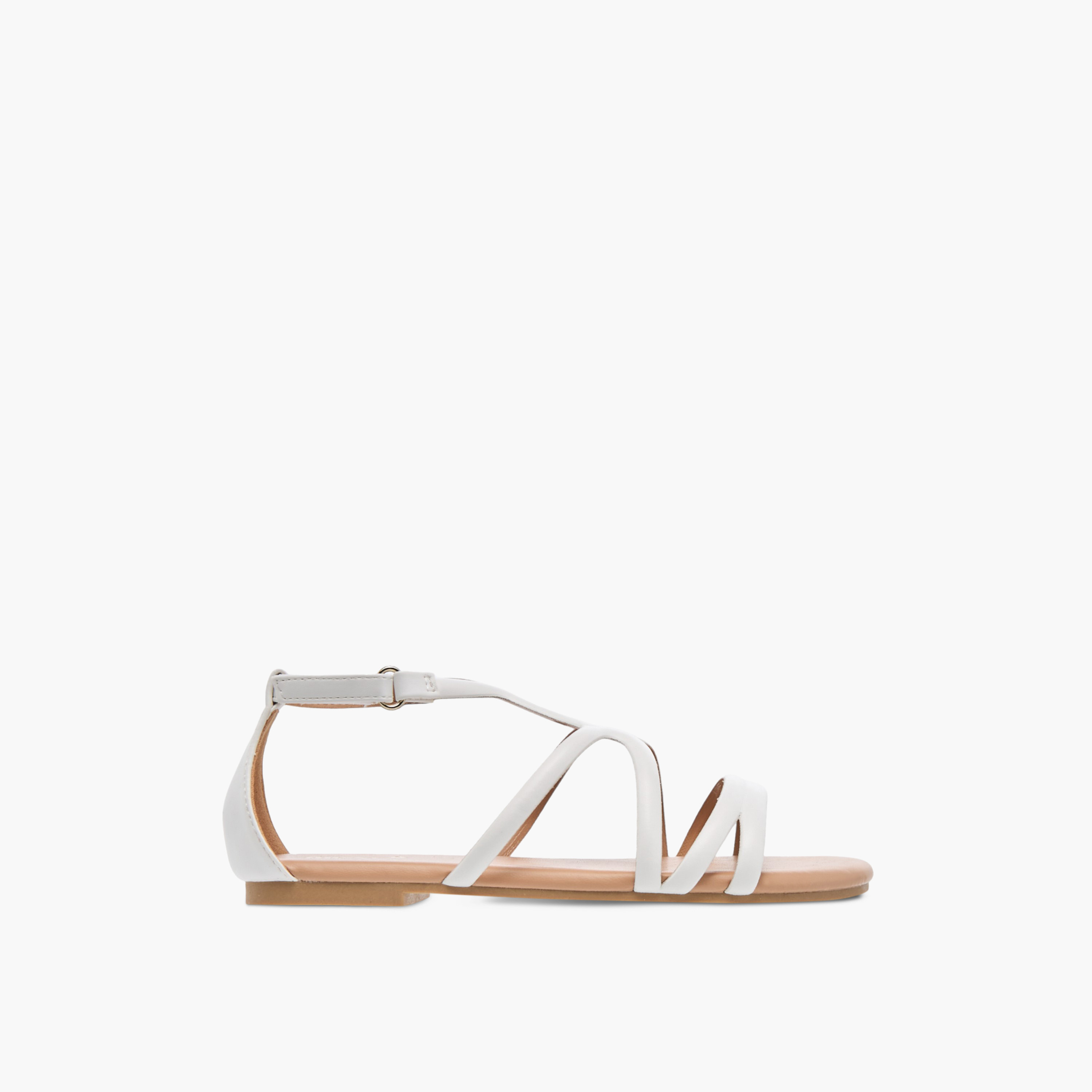صندل بأحزمة متعددة وشريط إغلاق من ليتل ميسي-girls-shoes-sandals-image-2