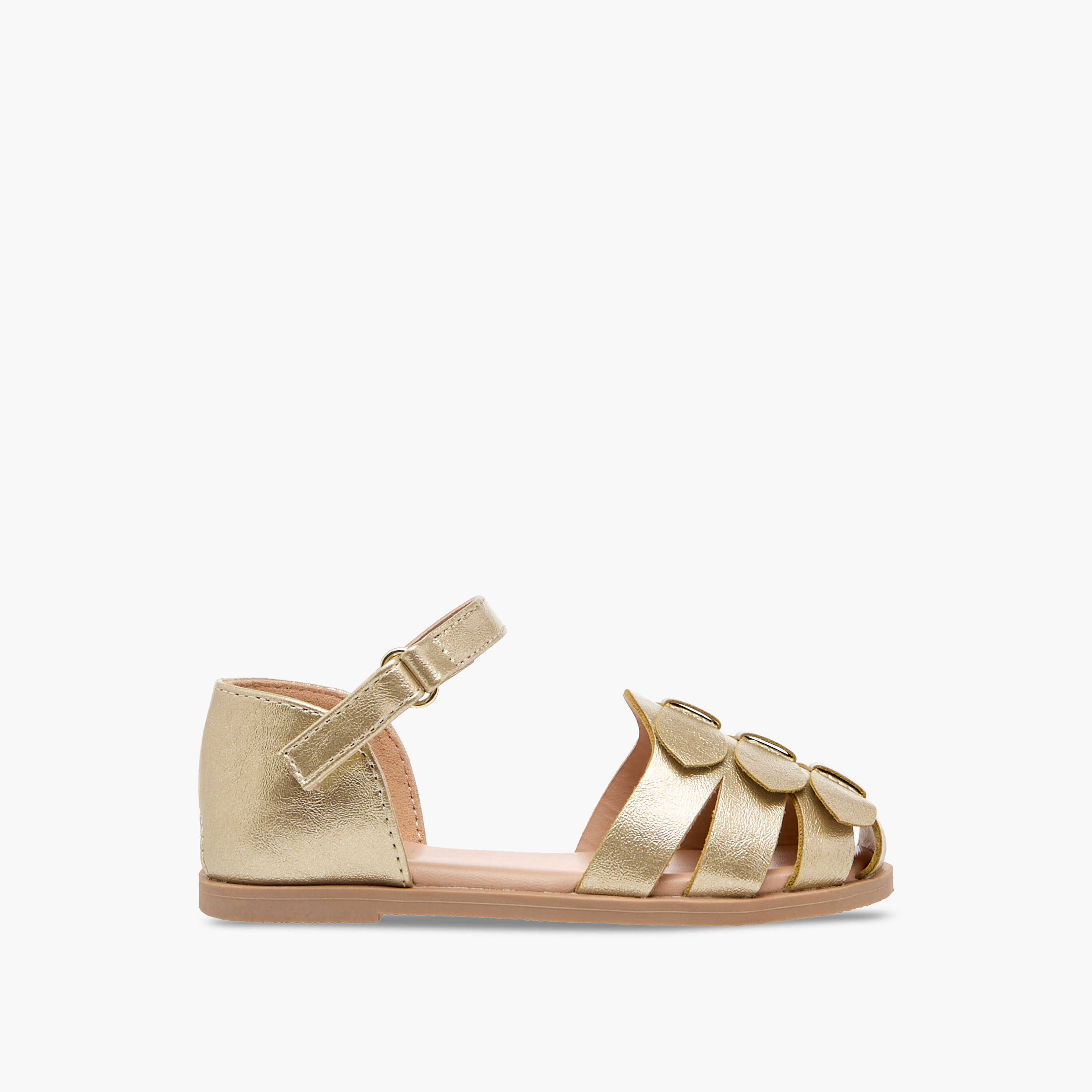 Flora Bella Bow Accent Sandals with Hook and Loop Closure-girls-shoes-sandals-image-2