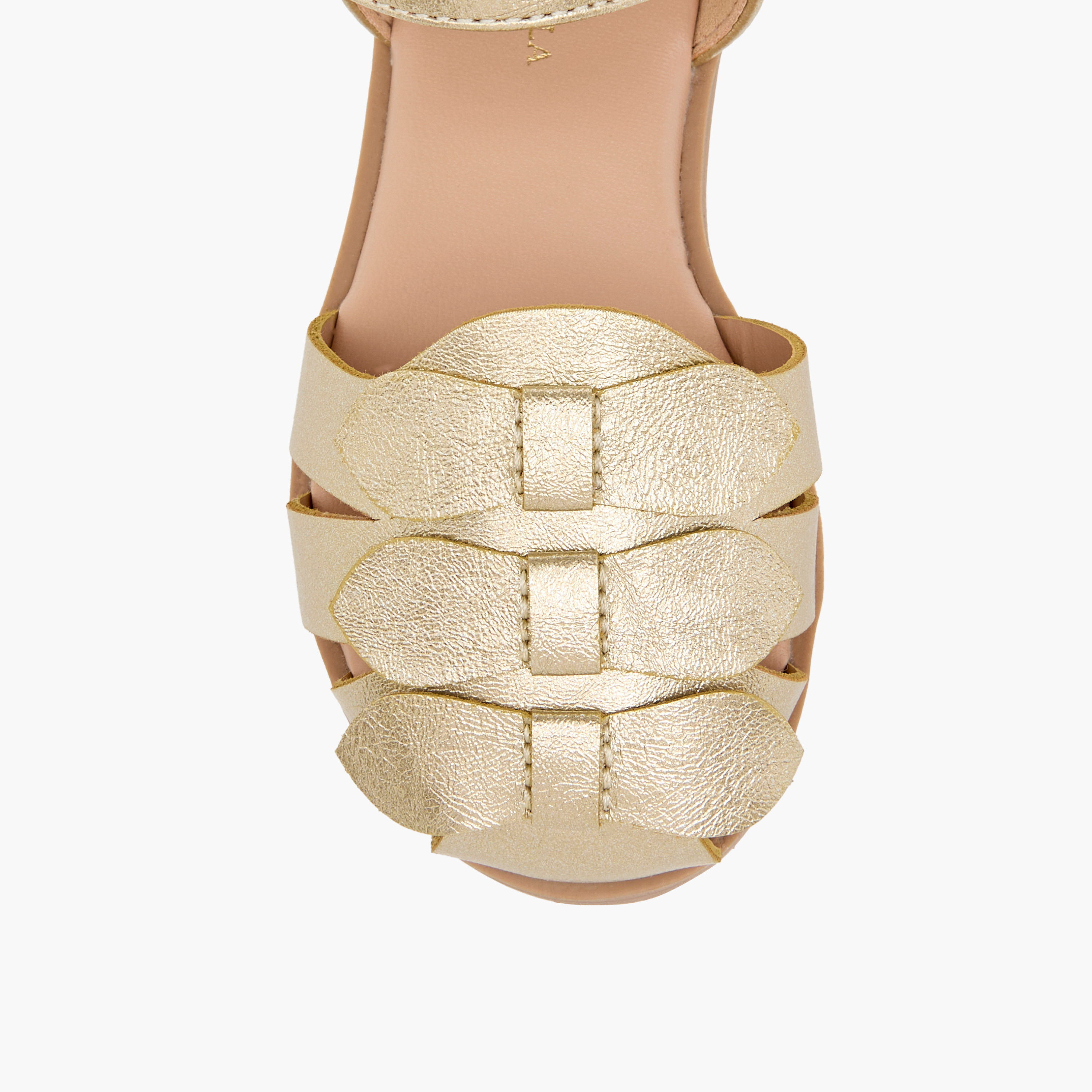 Flora Bella Bow Accent Sandals with Hook and Loop Closure-girls-shoes-sandals-image-3