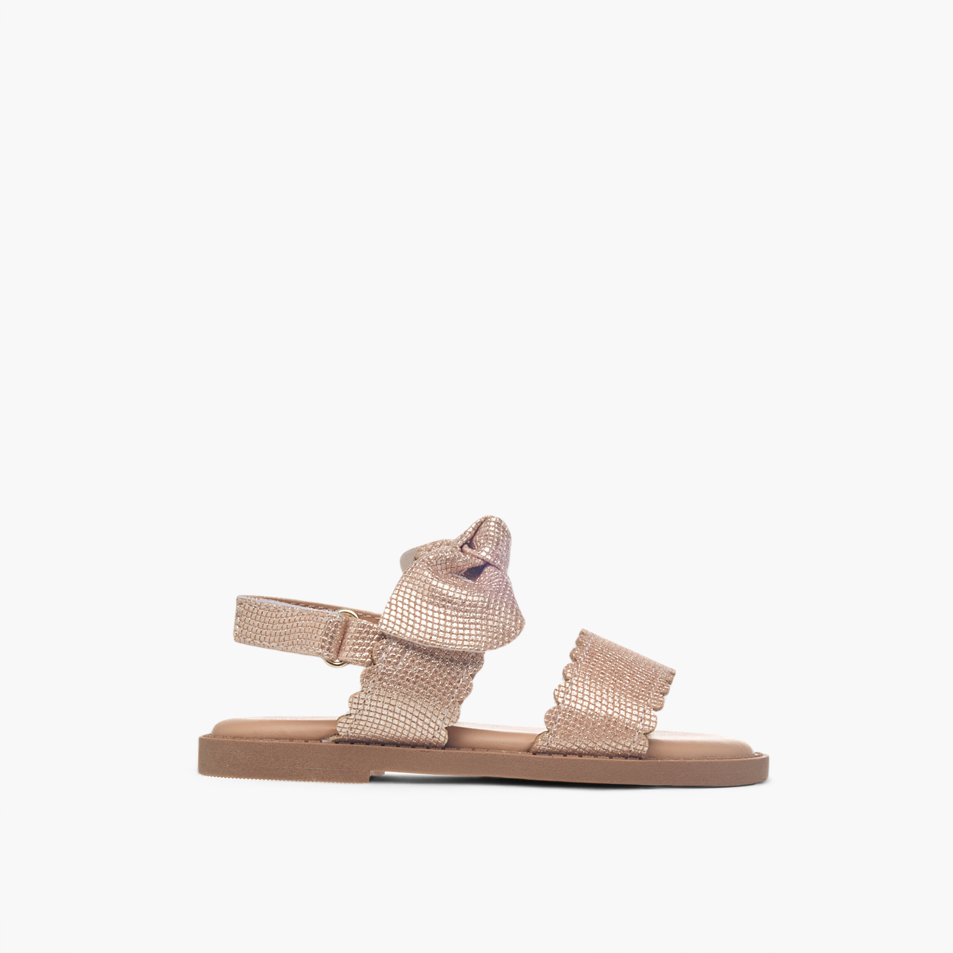 صندل بزخارف فيونكة وشريط إغلاق من جونيورز-girls-shoes-sandals-image-2