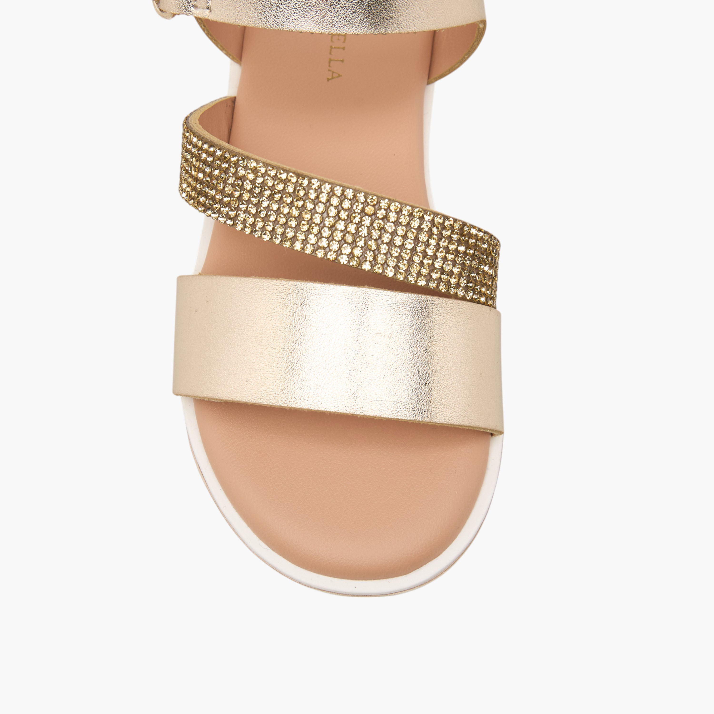 صندل سادة بشريط إغلاق لاصق من فلورا بيلا-girls-shoes-sandals-image-3