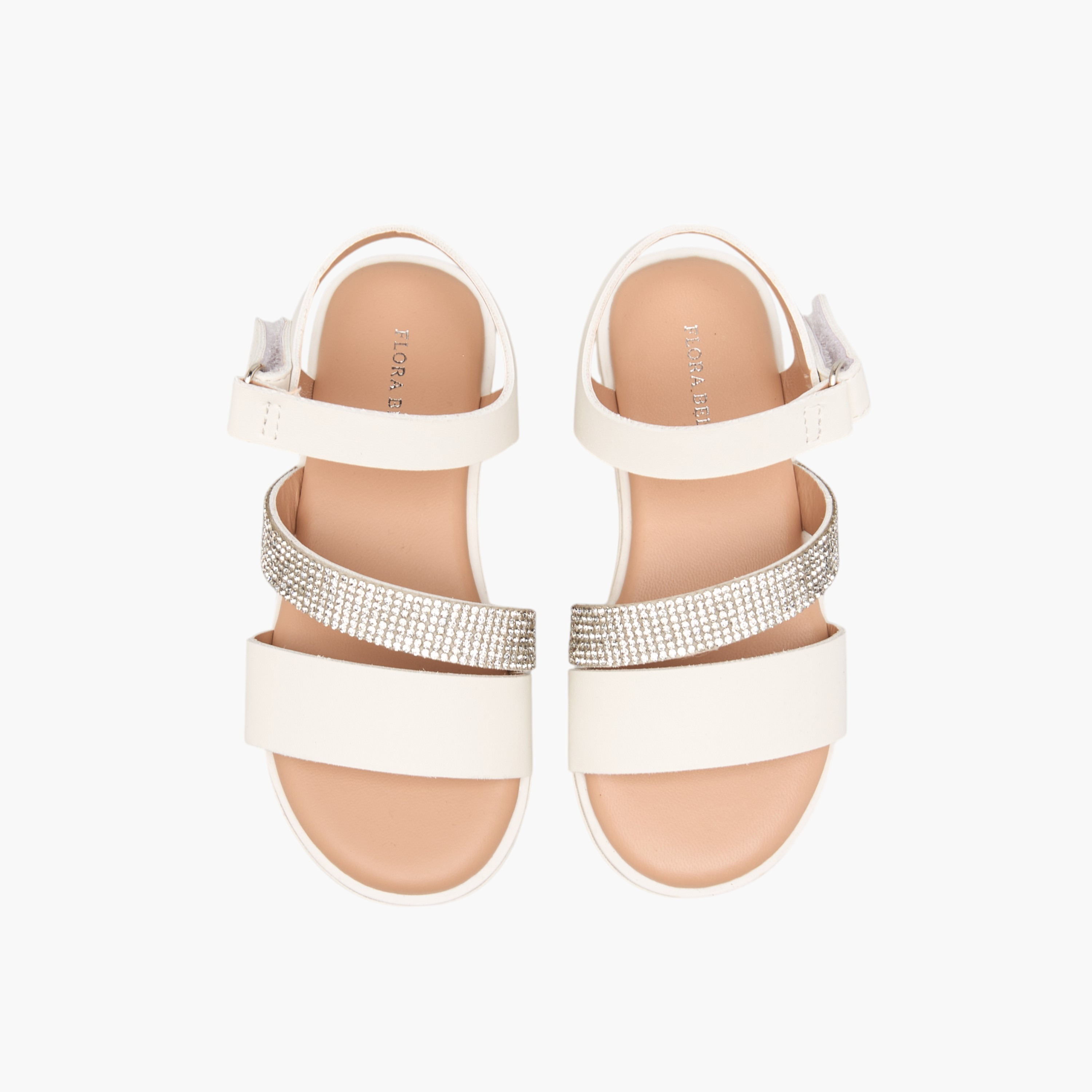 Flora Bella Solid Sandals with Hook and Loop Closure-girls-shoes-sandals-image-1