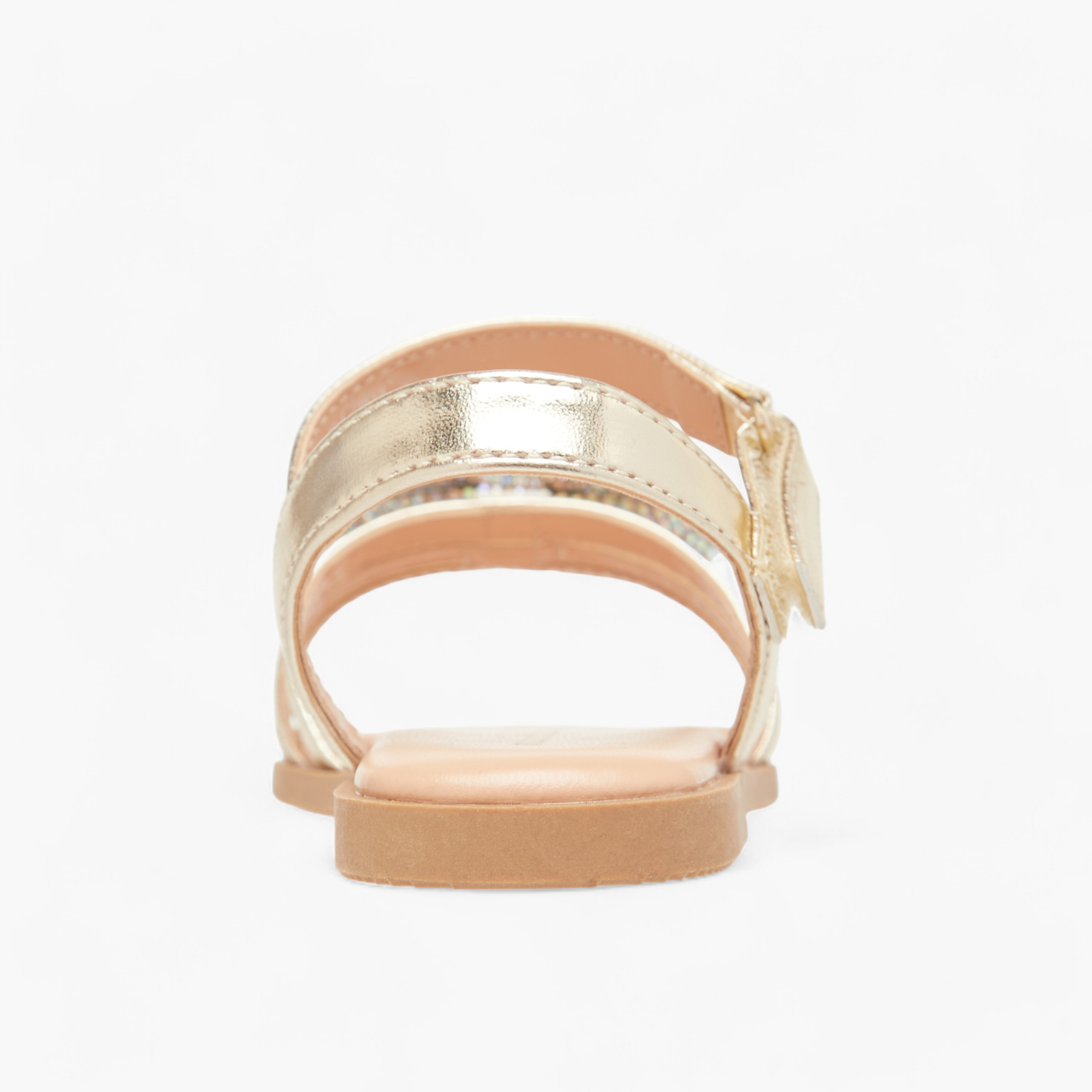 Flora Bella Metallic Sandals with Hook and Loop Closure-girls-shoes-sandals-image-4
