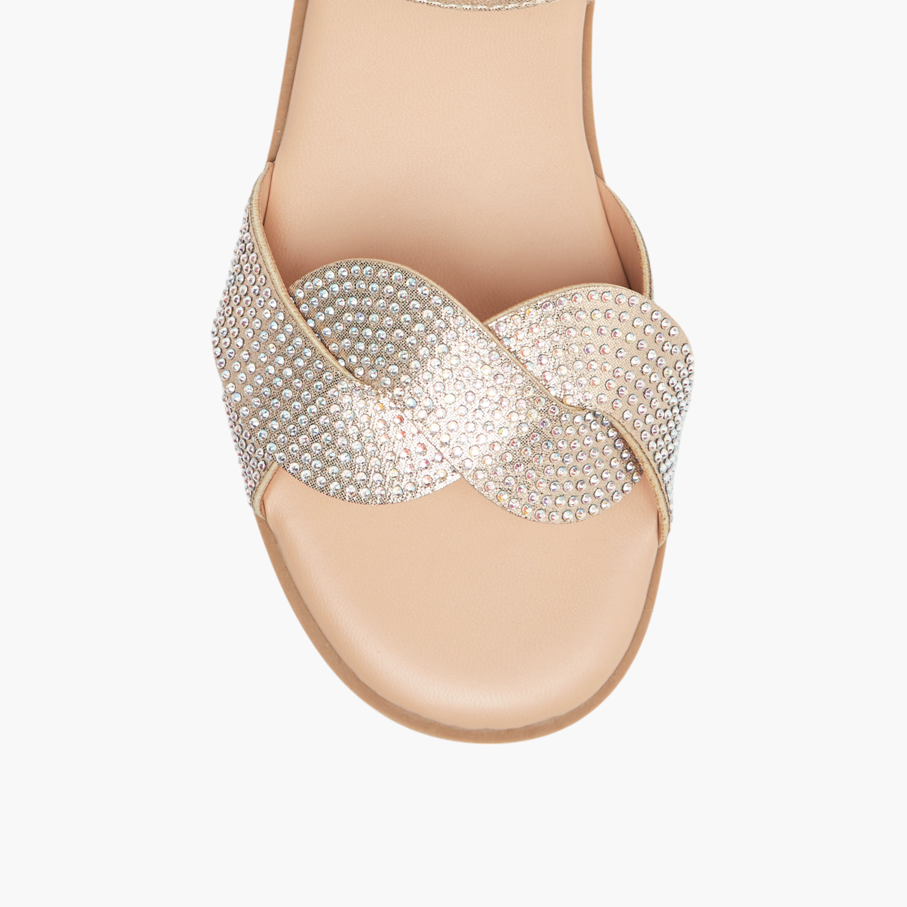 Flora Bella Studded Strap Sandals with Hook and Loop Closure-girls-shoes-sandals-image-3