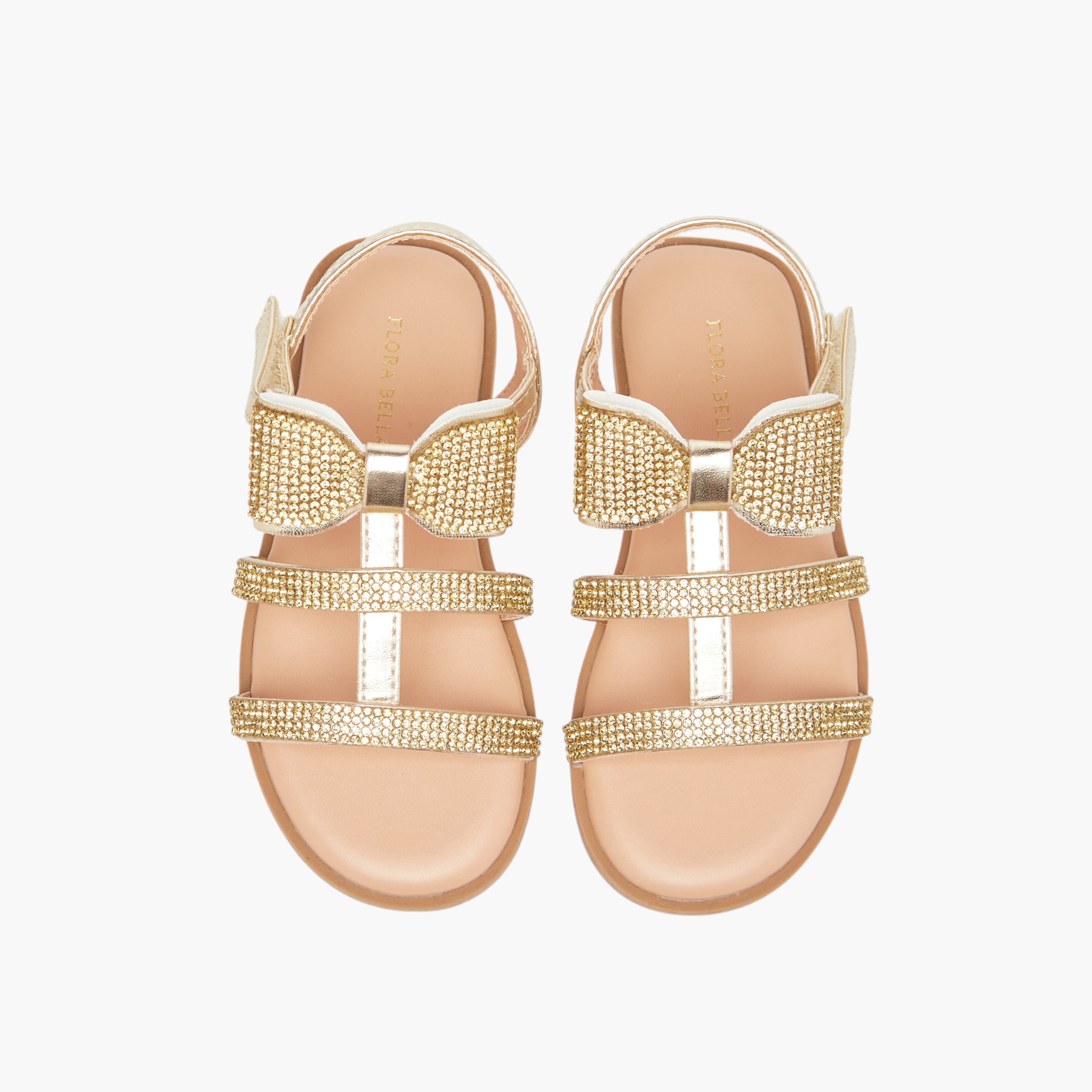 صندل مزين بشريط إغلاق من فلورا بيلا-girls-shoes-sandals-image-1