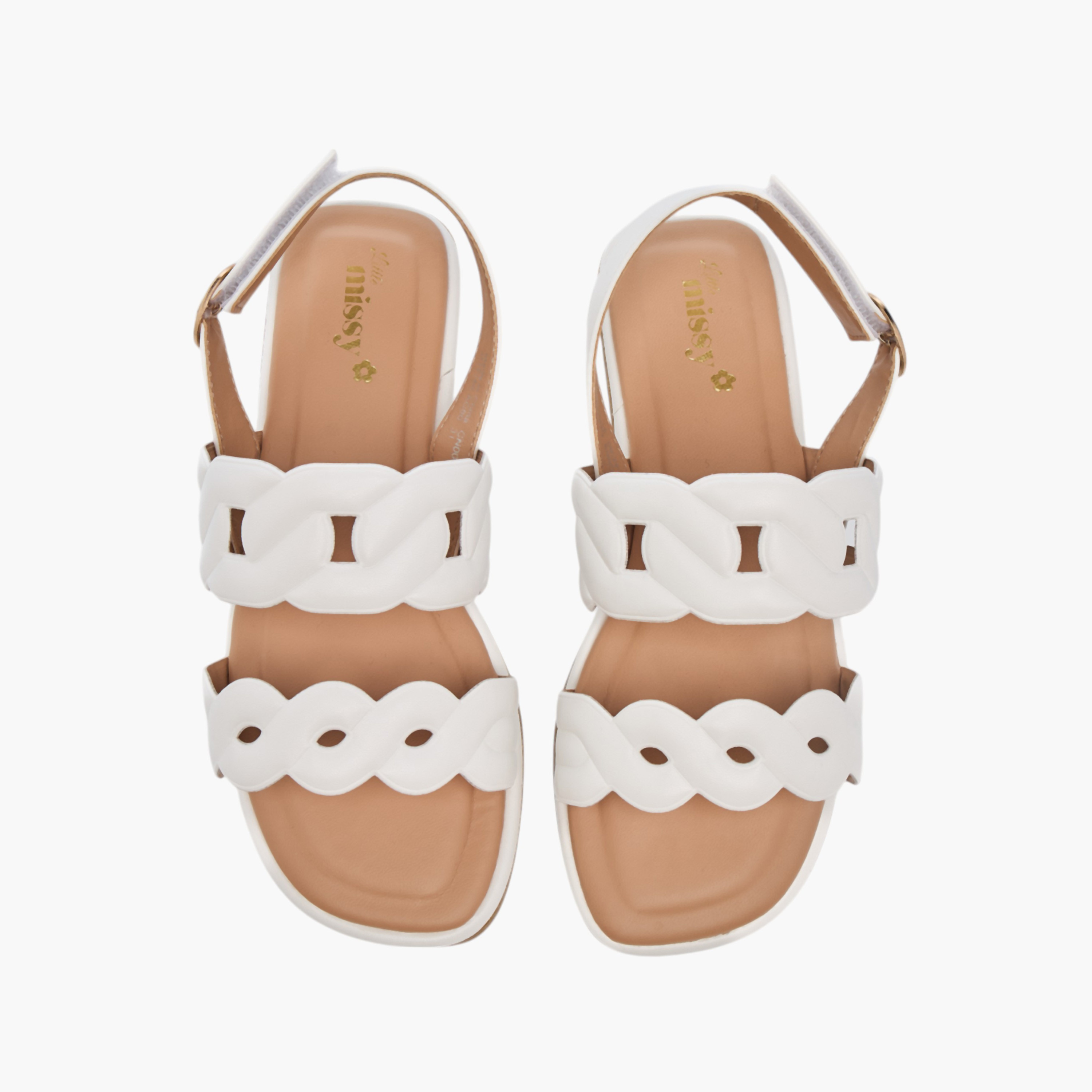 Little Missy Strappy Sandals with Hook and Loop Closure-girls-shoes-sandals-image-1