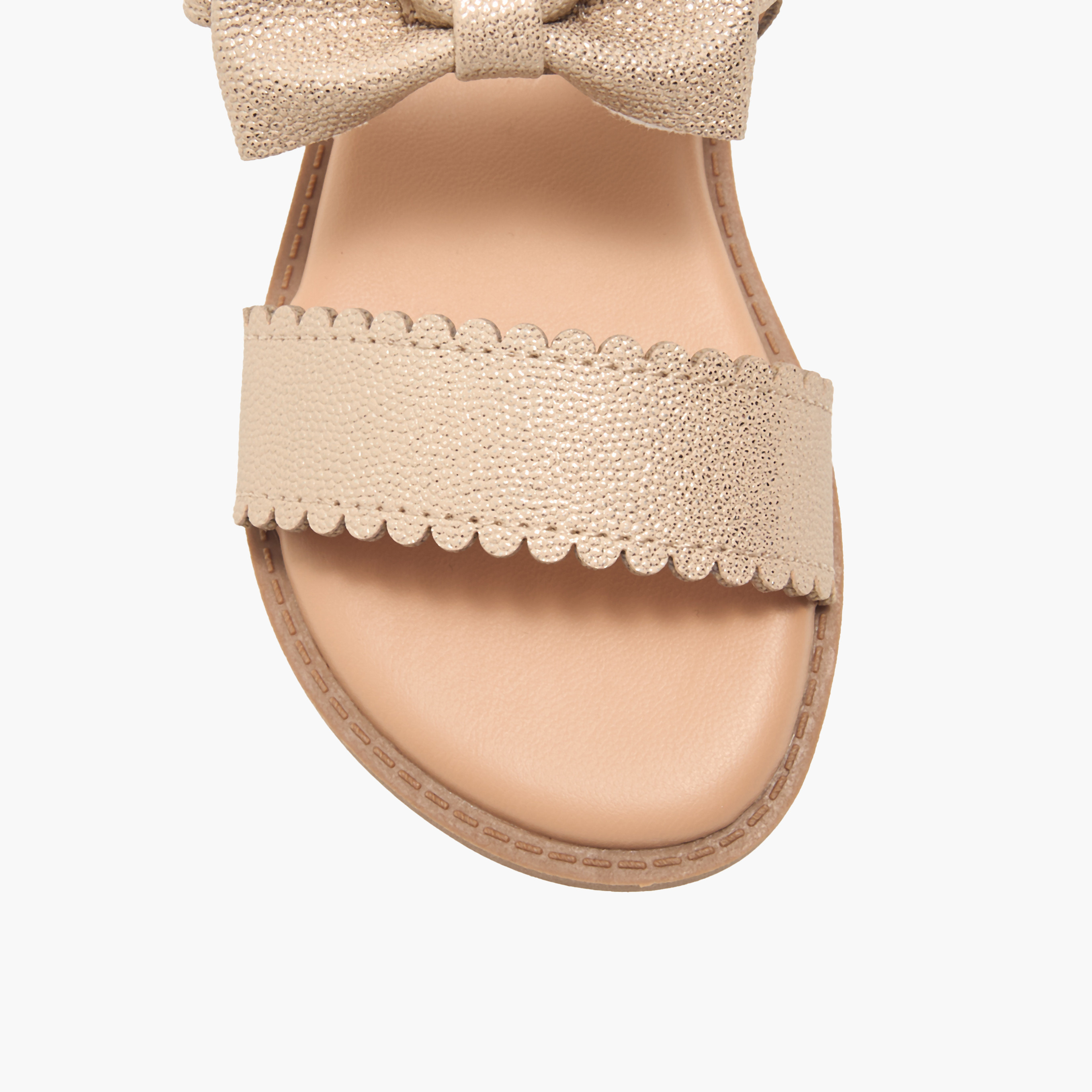 Flora Bella Bow Detail Sandals with Hook and Loop Closure-girls-shoes-sandals-image-2