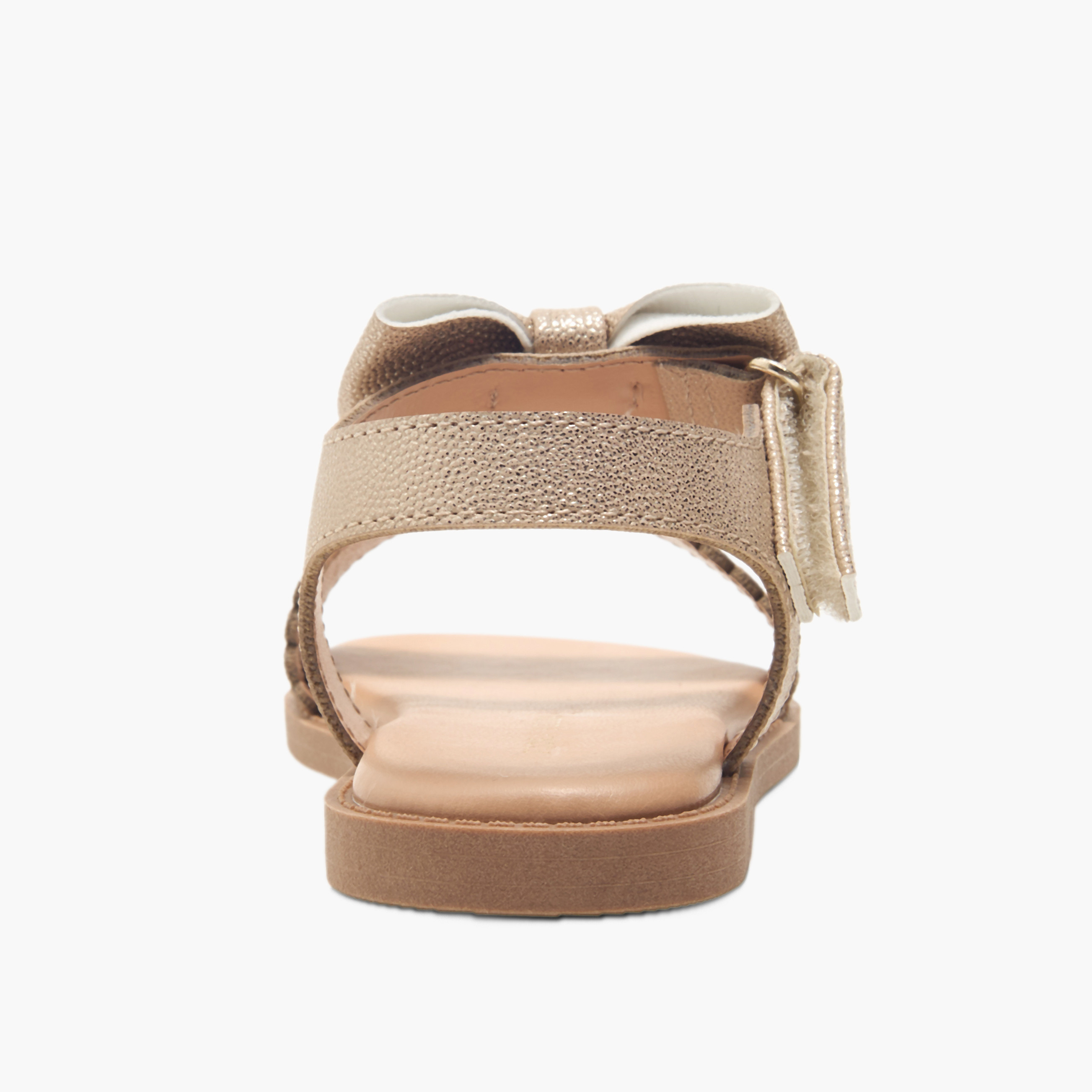 Flora Bella Bow Detail Sandals with Hook and Loop Closure-girls-shoes-sandals-image-4