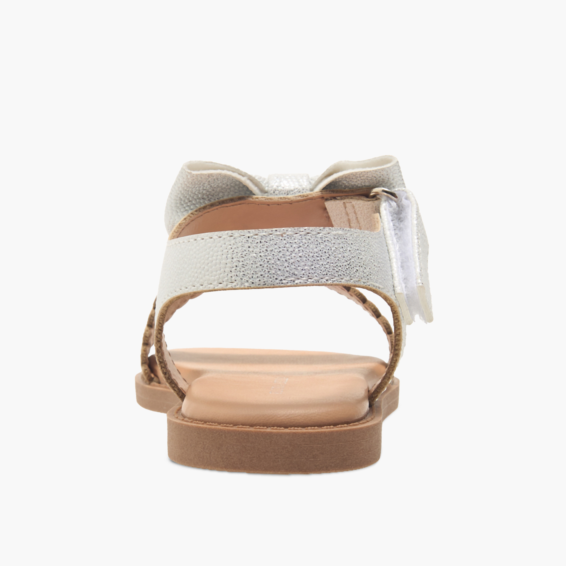 Flora Bella Bow Detail Sandals with Hook and Loop Closure-girls-shoes-sandals-image-4