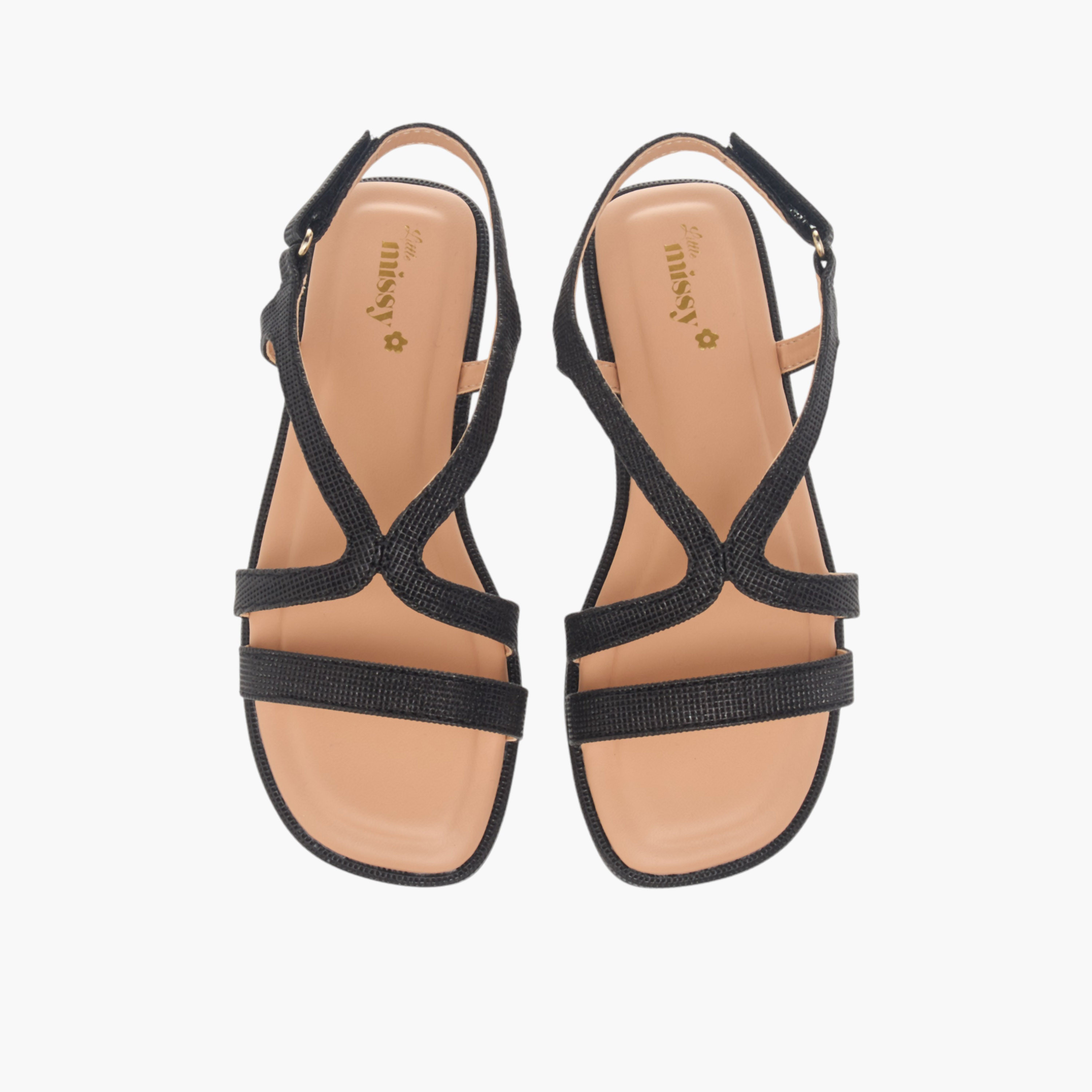 صندل بأحزمة متعددة وشريط إغلاق من ليتل ميسي-girls-shoes-sandals-image-5