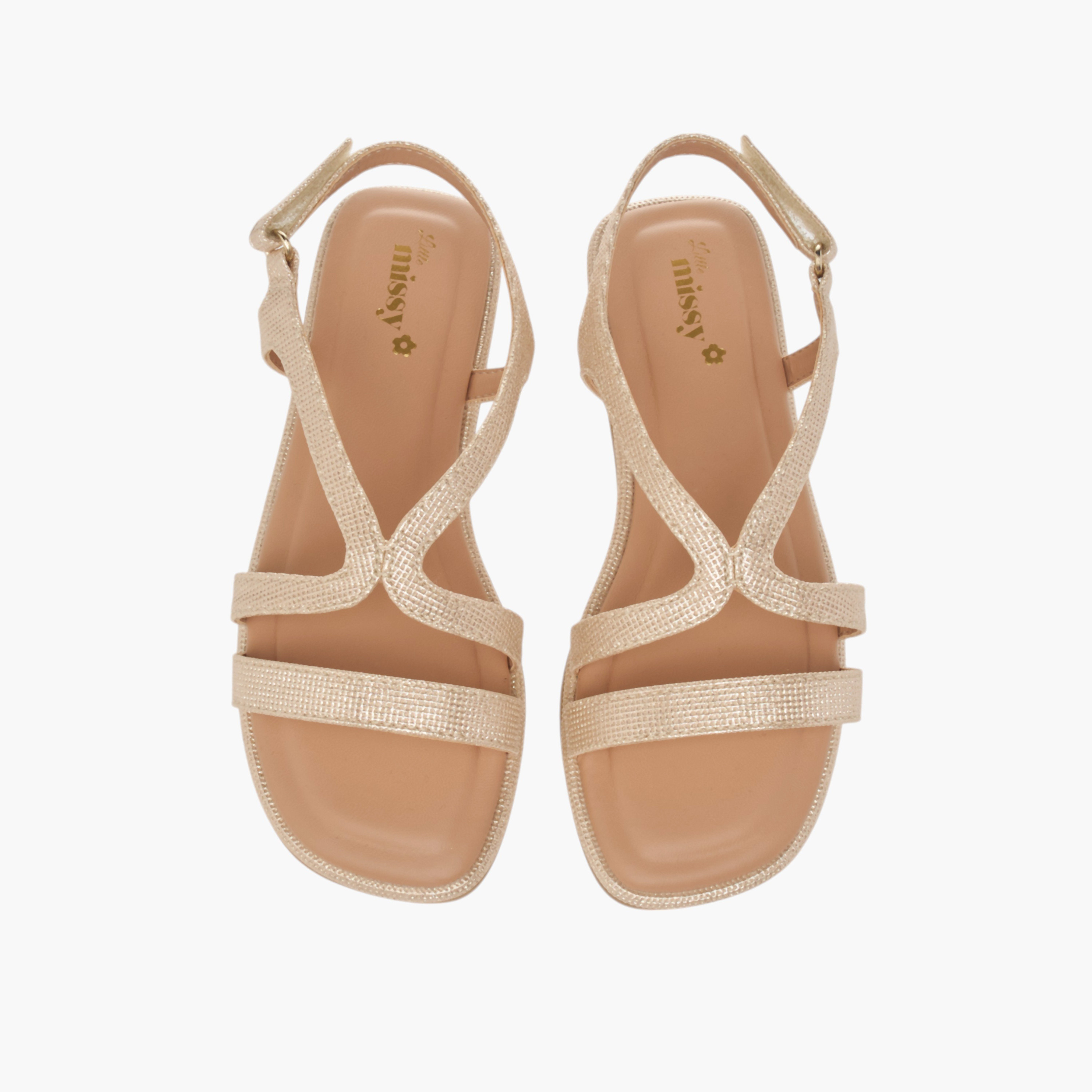 صندل بأحزمة متعددة وشريط إغلاق من ليتل ميسي-girls-shoes-sandals-image-9