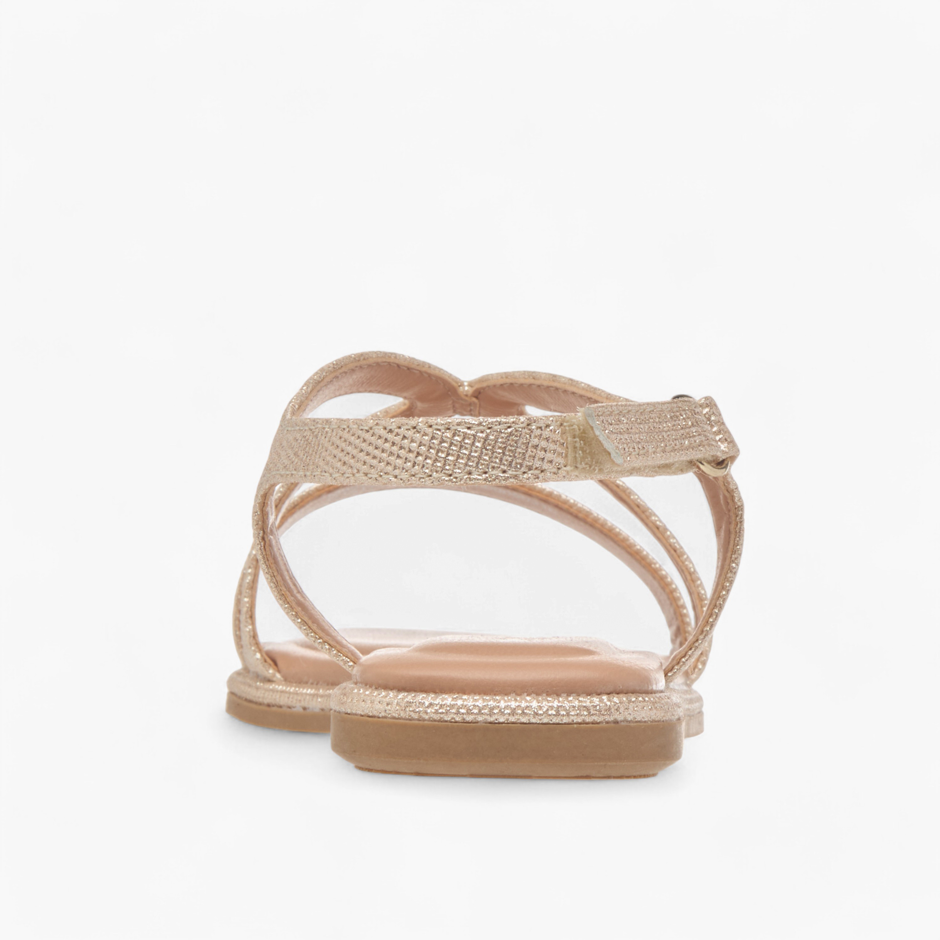 صندل بأحزمة متعددة وشريط إغلاق من ليتل ميسي-girls-shoes-sandals-image-12