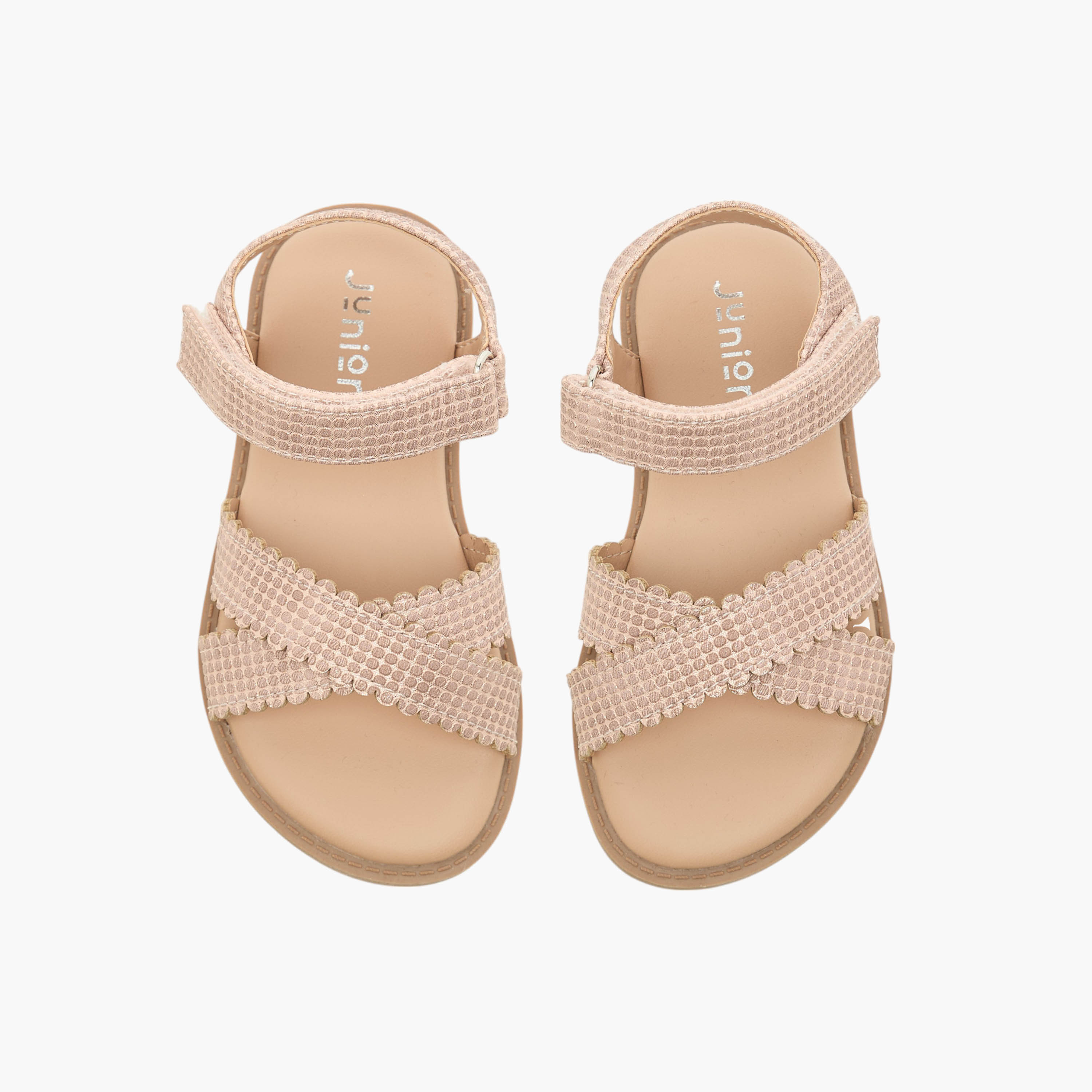 صندل بأحزمة متقاطعة وشريط إغلاق لاصق من جونيورز-girls-shoes-sandals-image-1