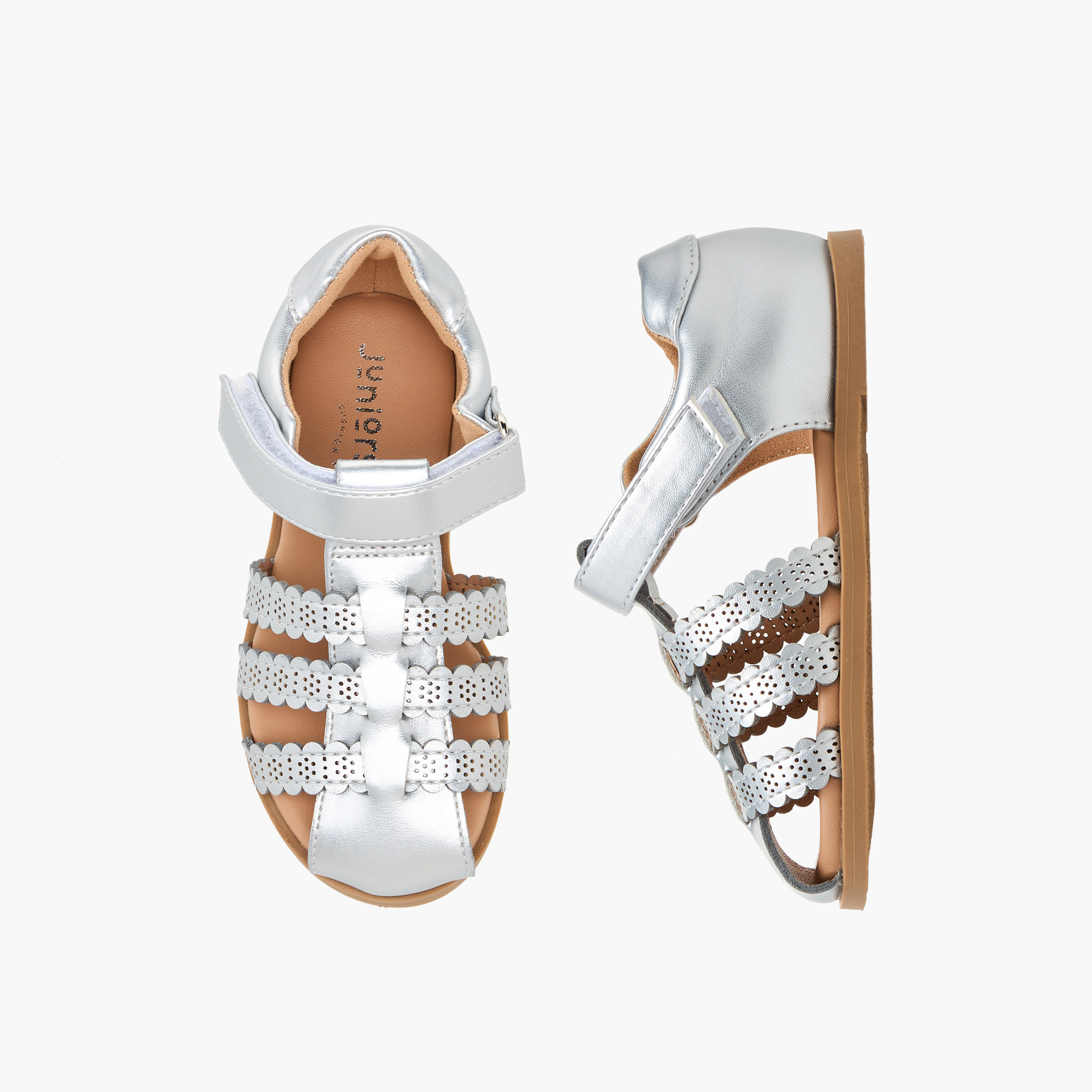 Juniors Girls Hook & Loop Sandals-girls-shoes-sandals-image-1
