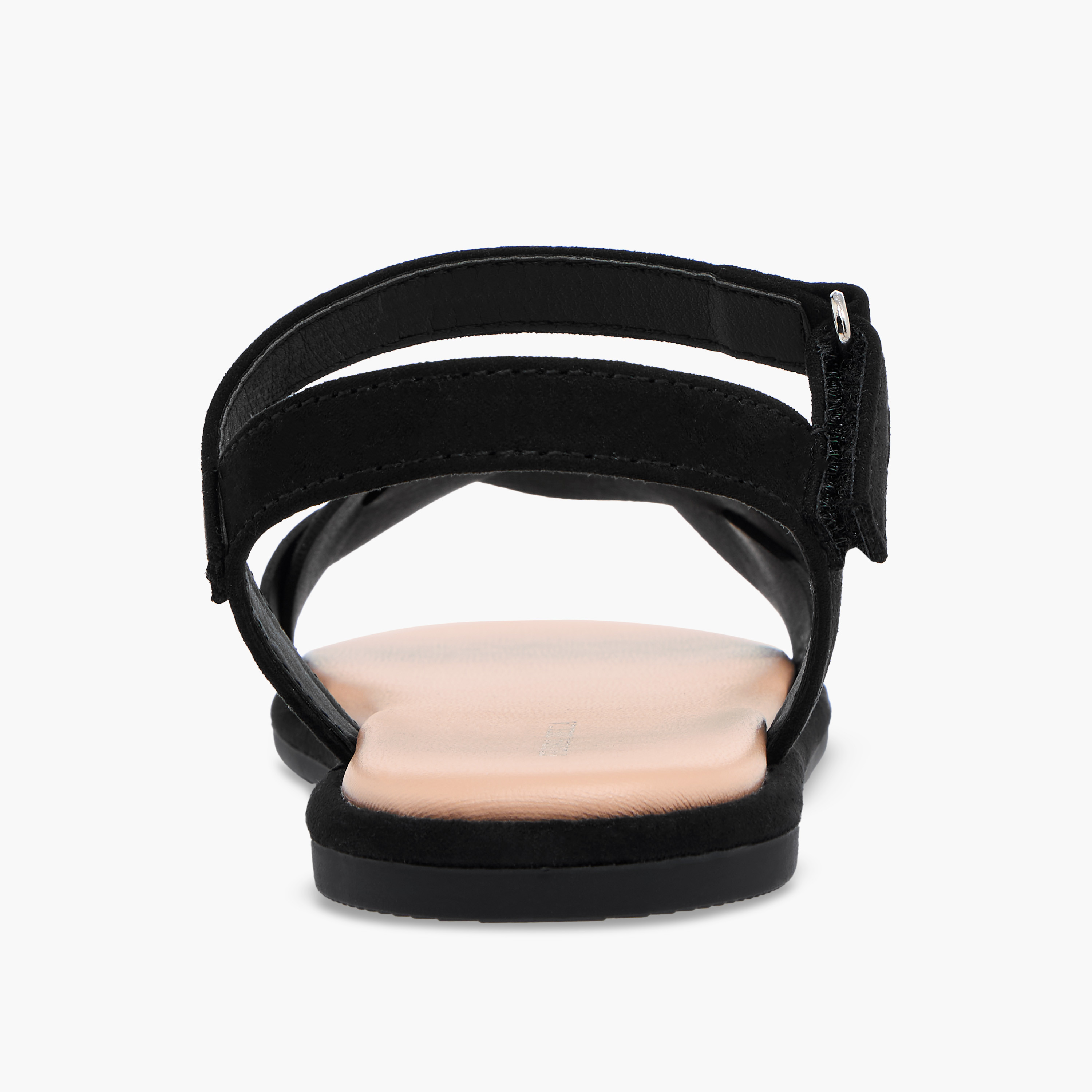 Flora Bella Strap Detail Sandals with Hook and Loop Closure-girls-shoes-sandals-image-4
