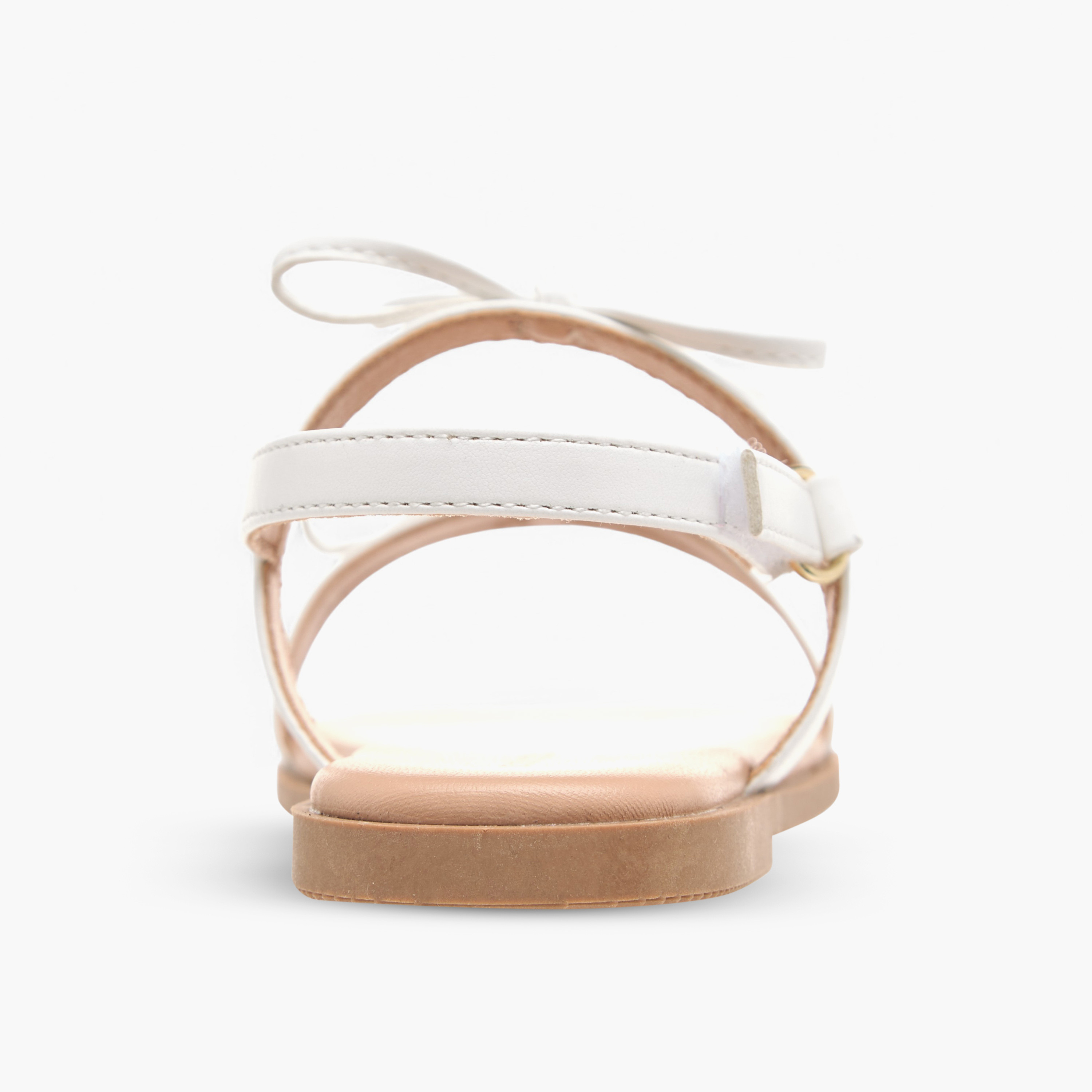 Flora Bella Bow Accent Sandals with Hook and Loop Closure-girls-shoes-sandals-image-4