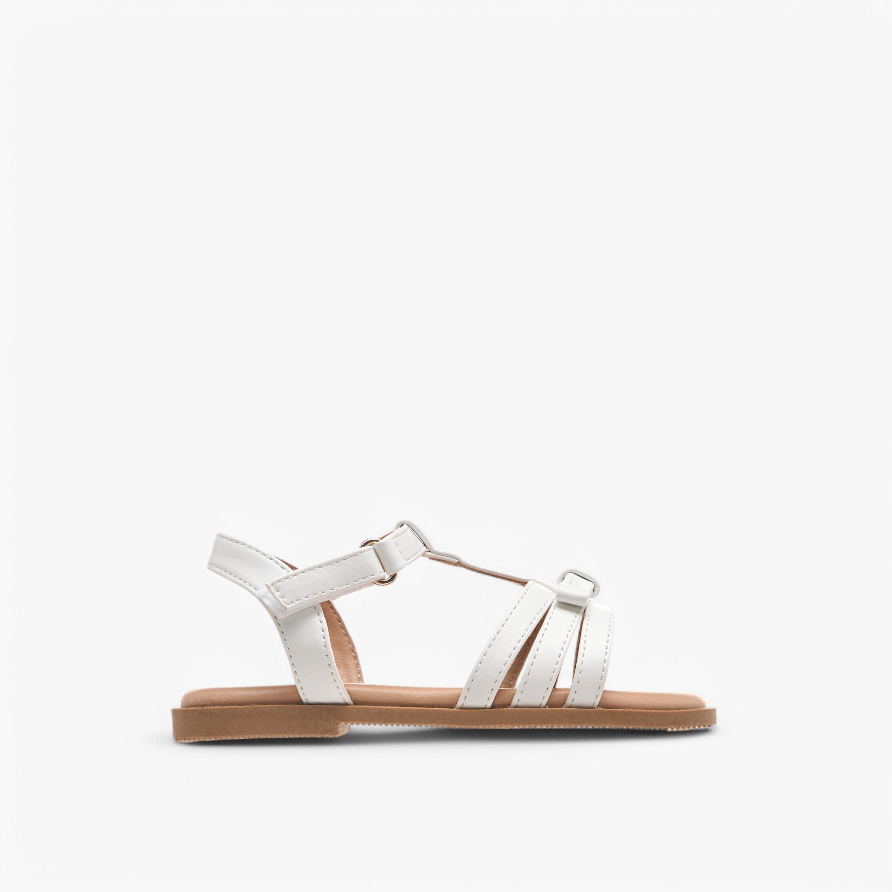 Flora Bella Bow Accent Sandals with Hook and Loop Closure-girls-shoes-sandals-image-2