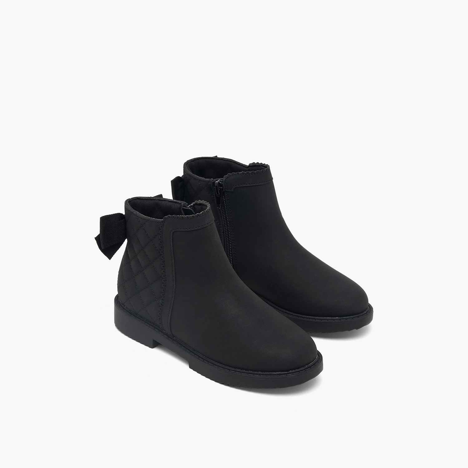 بوت مبطن بطول الكاحل وفيونكة للبنات من فلورا بيلا-girls-shoes-boots-image-13