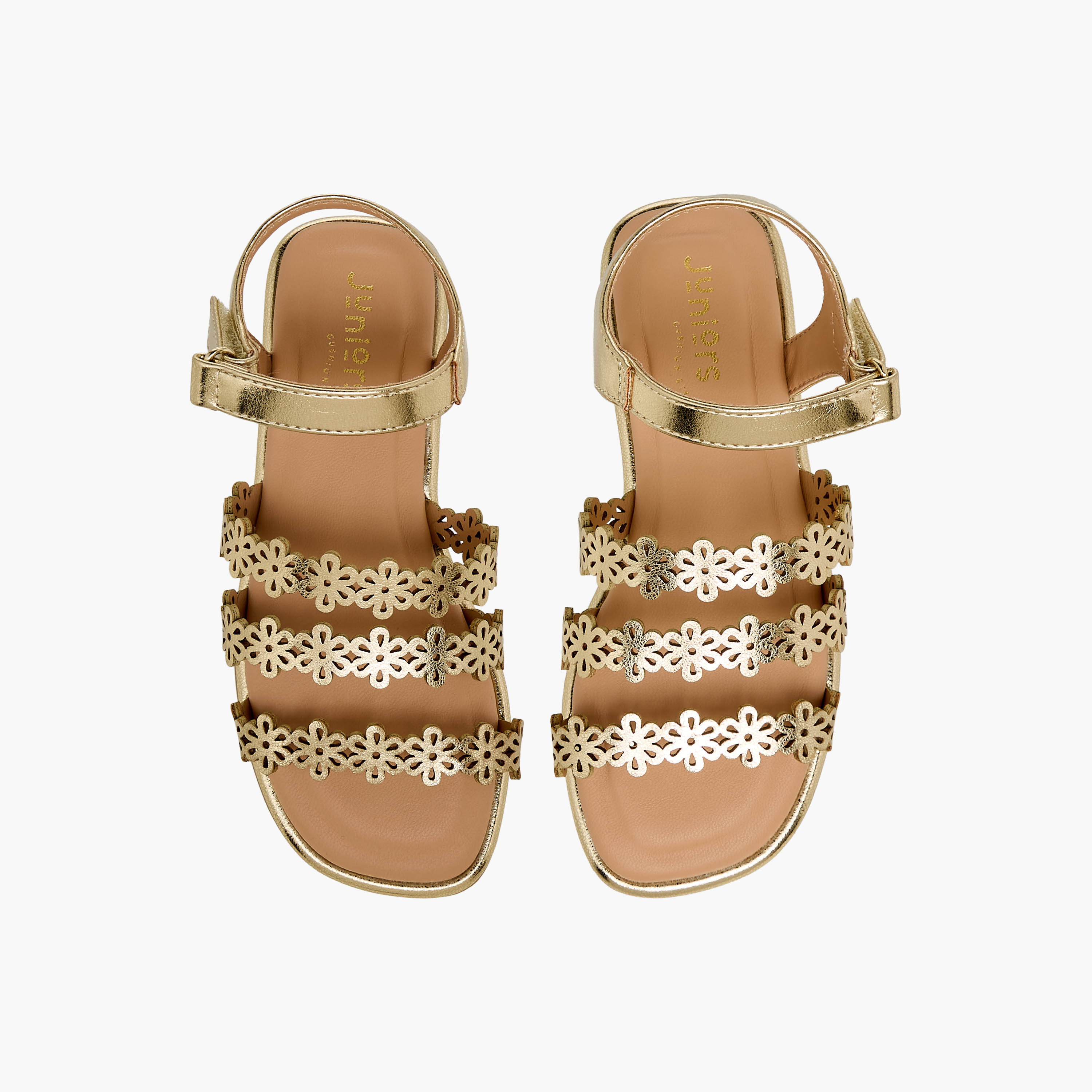 Juniors Girls Hook and Loop Sandals-girls-shoes-sandals-image-1