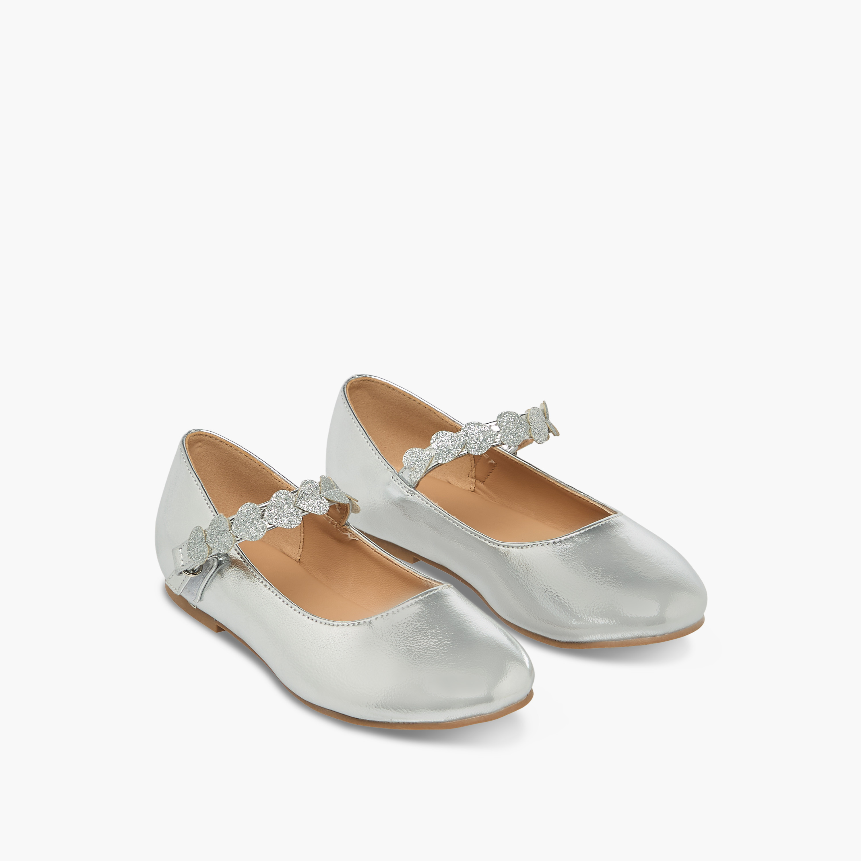 حذاء باليرينا بشريط لاصق للبنات من جونيورز-girls-shoes-ballerinas-image-1