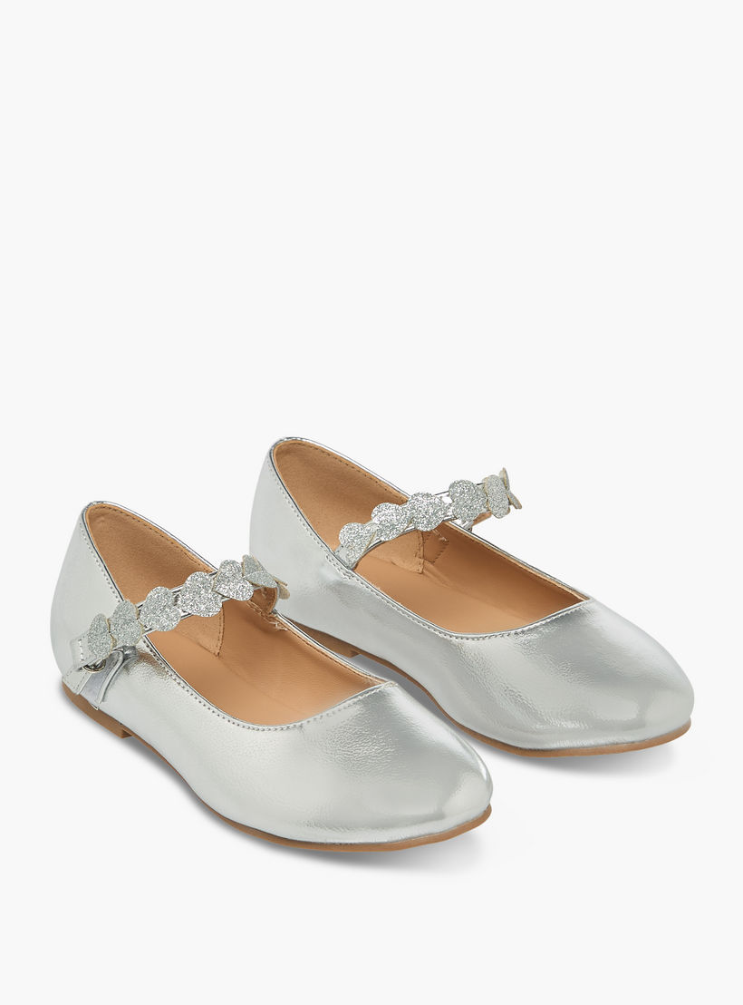 حذاء باليرينا بشريط لاصق للبنات من جونيورز-girls-shoes-ballerinas-image-1