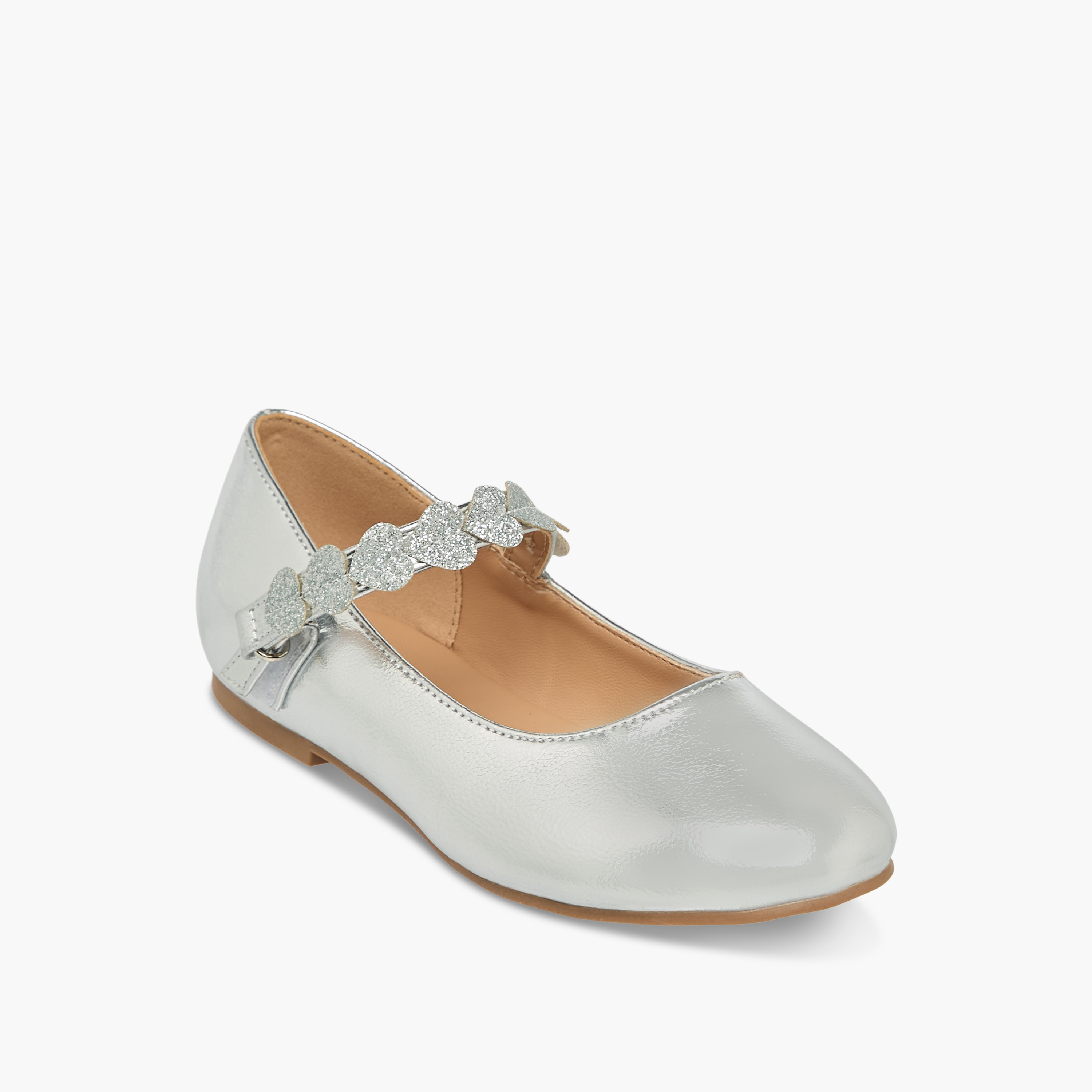 حذاء باليرينا بشريط لاصق للبنات من جونيورز-girls-shoes-ballerinas-image-2
