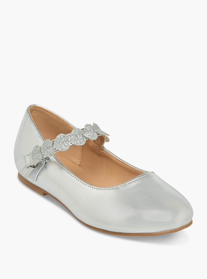 حذاء باليرينا بشريط لاصق للبنات من جونيورز-girls-shoes-ballerinas-image-2
