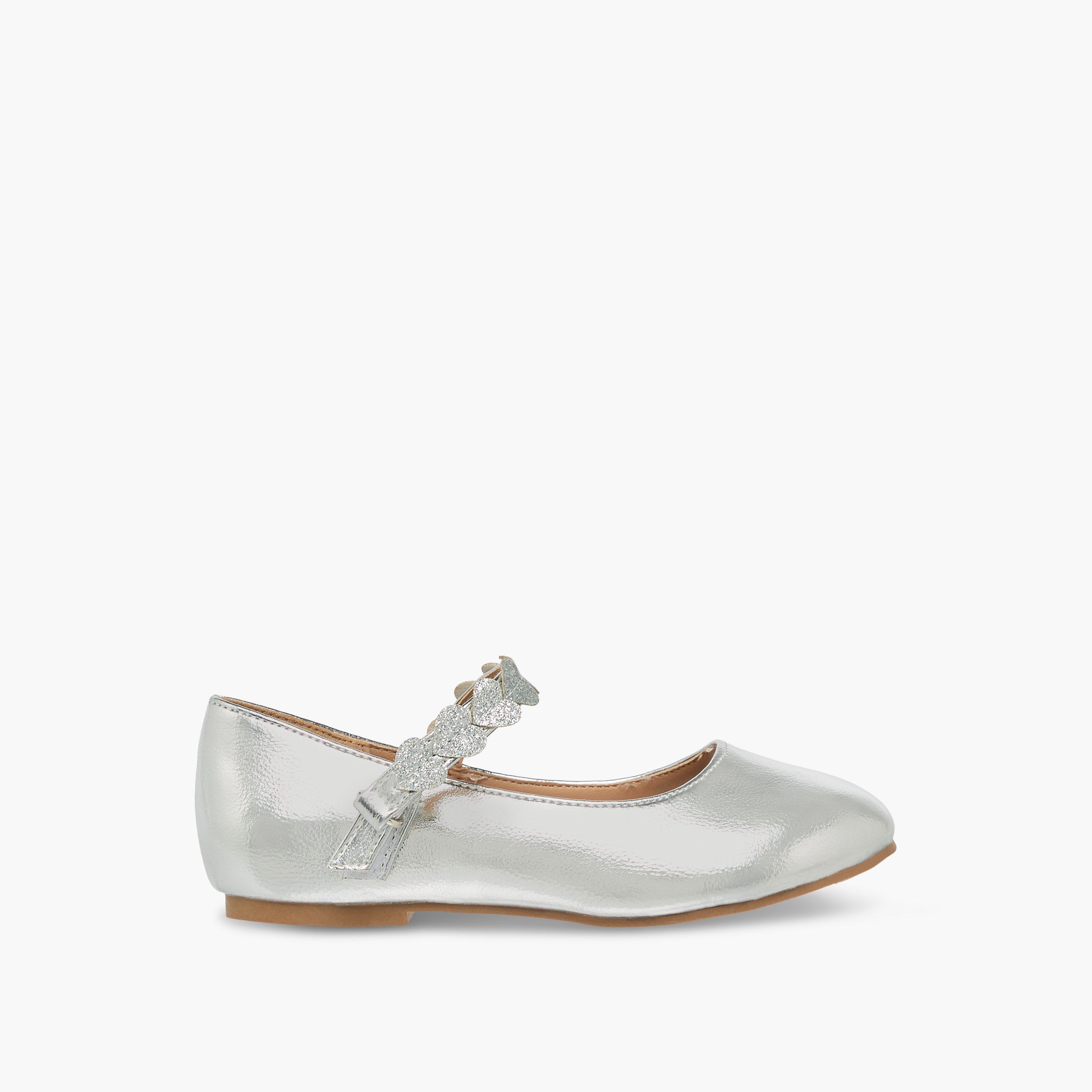 حذاء باليرينا بشريط لاصق للبنات من جونيورز-girls-shoes-ballerinas-image-3