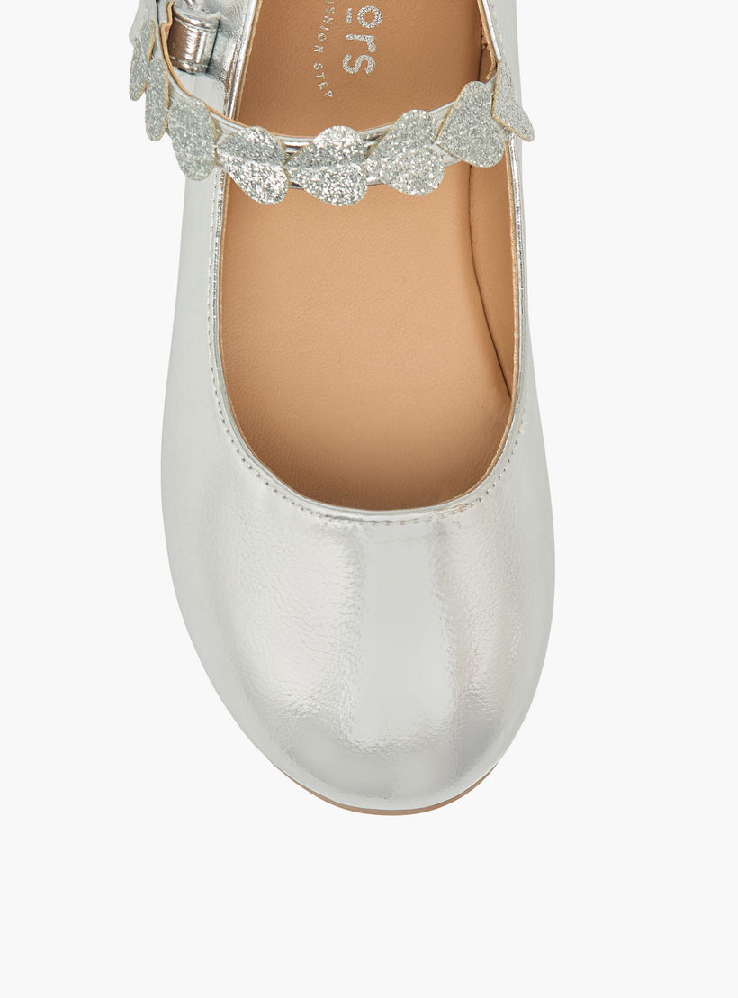 حذاء باليرينا بشريط لاصق للبنات من جونيورز-girls-shoes-ballerinas-image-4