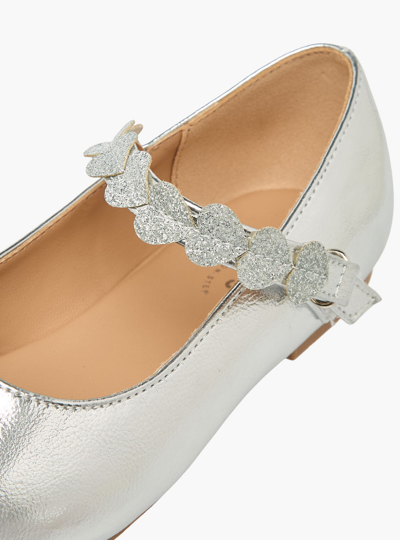 حذاء باليرينا بشريط لاصق للبنات من جونيورز-girls-shoes-ballerinas-image-6
