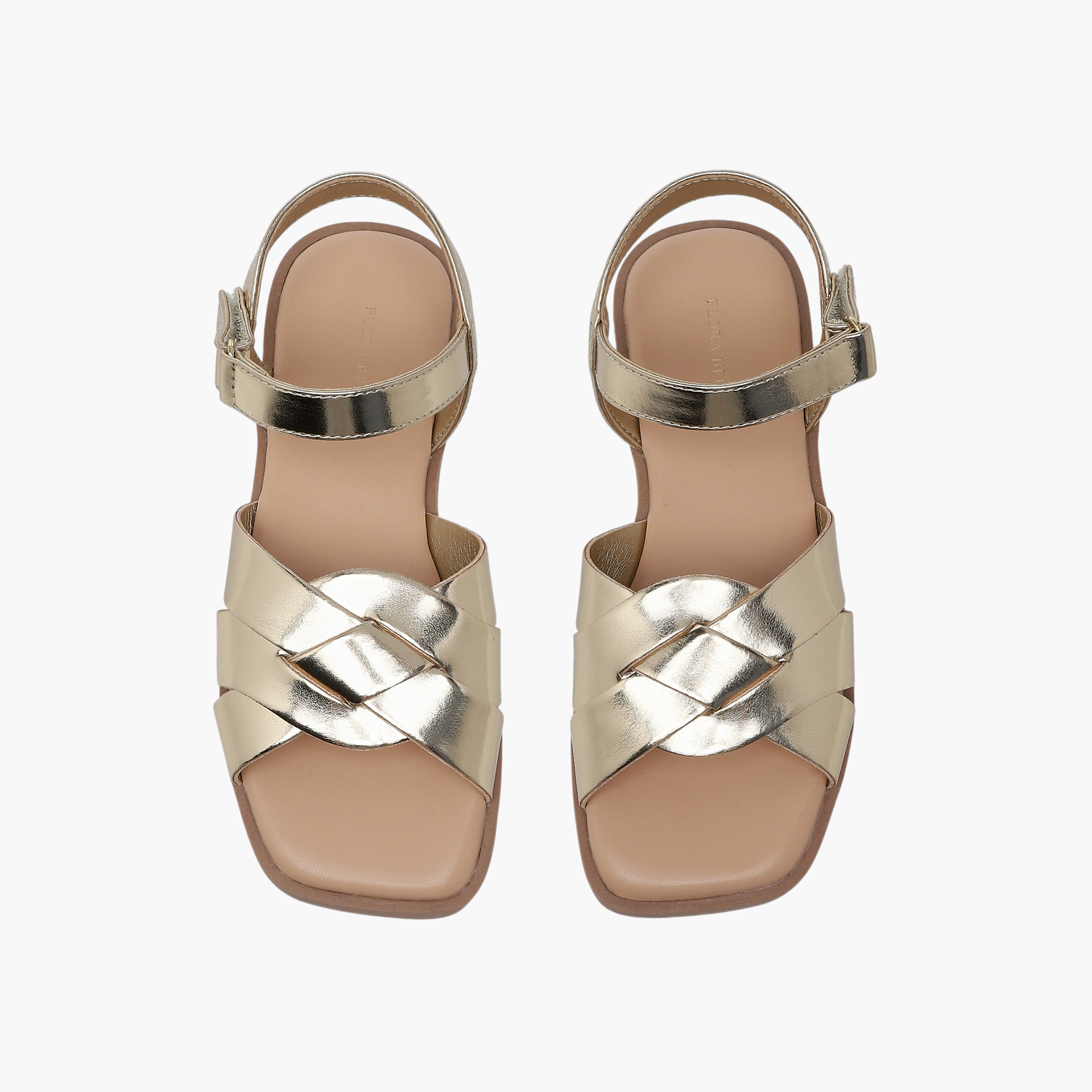 Flora Bella Girls Metallic Hook & Loop Sandals-girls-shoes-sandals-image-1