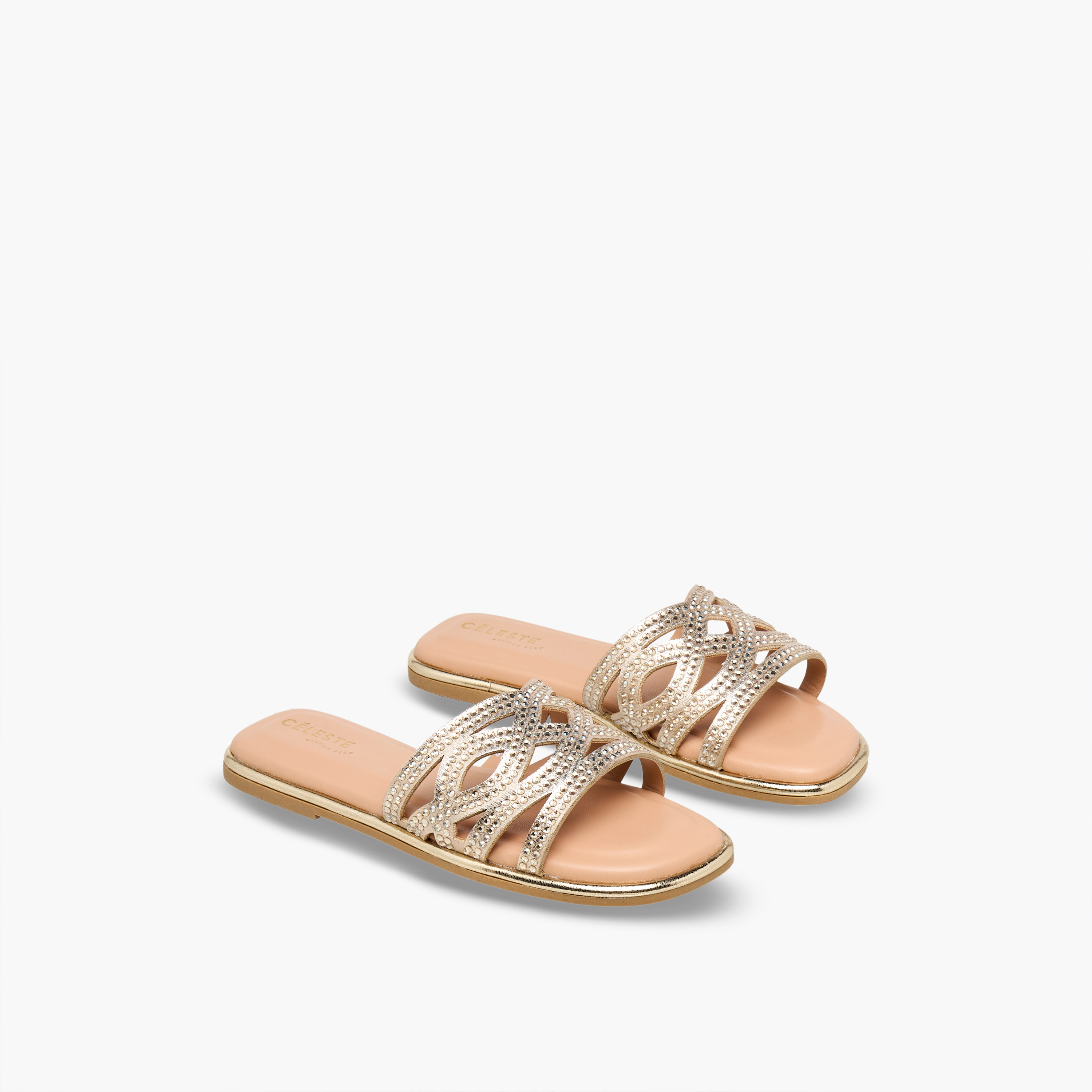 Celeste Girls Embellished Flat Sandals-girls-shoes-sandals-image-1