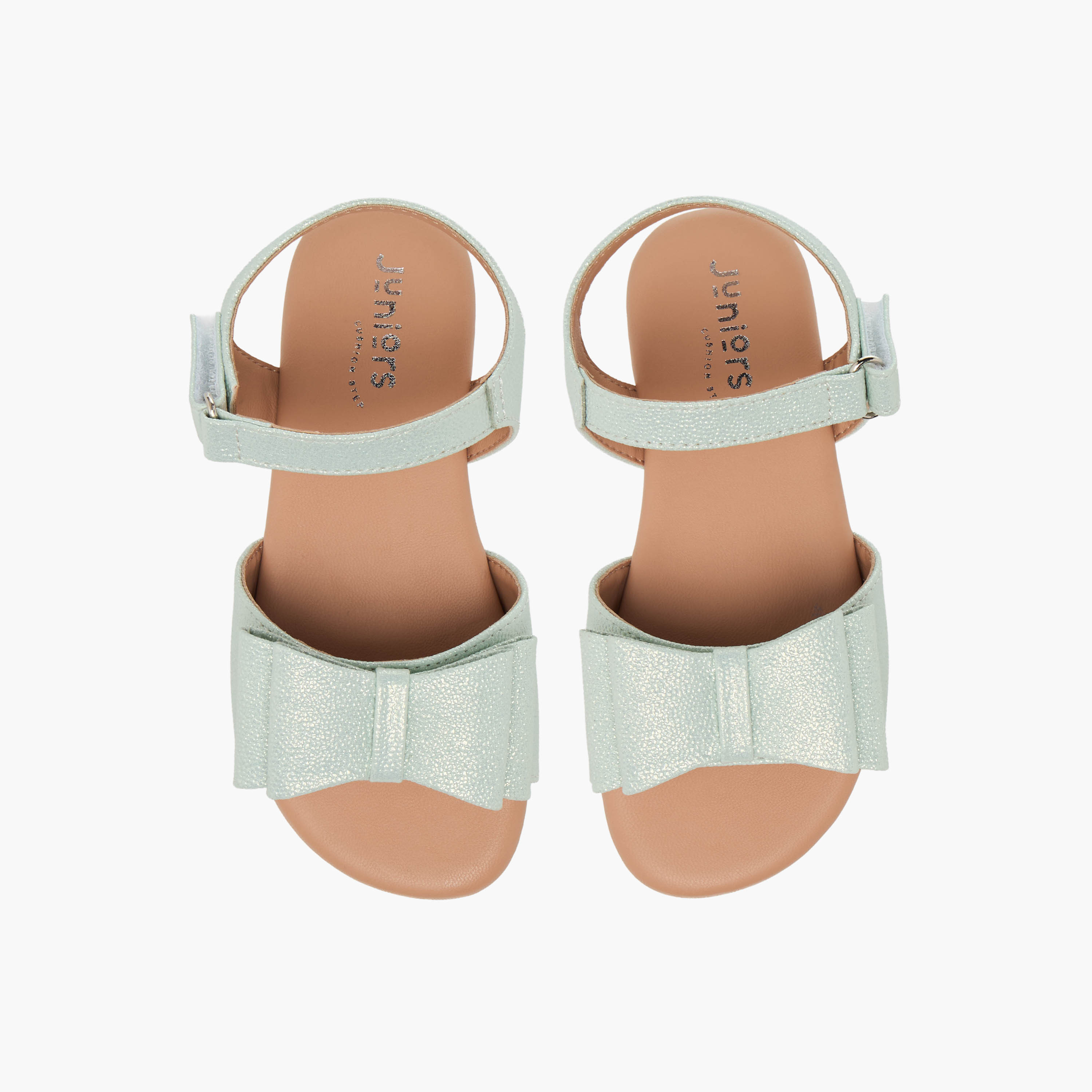 صندل بشريط إغلاق لاصق وفيونكة للبنات من جونيورز-girls-shoes-sandals-image-1