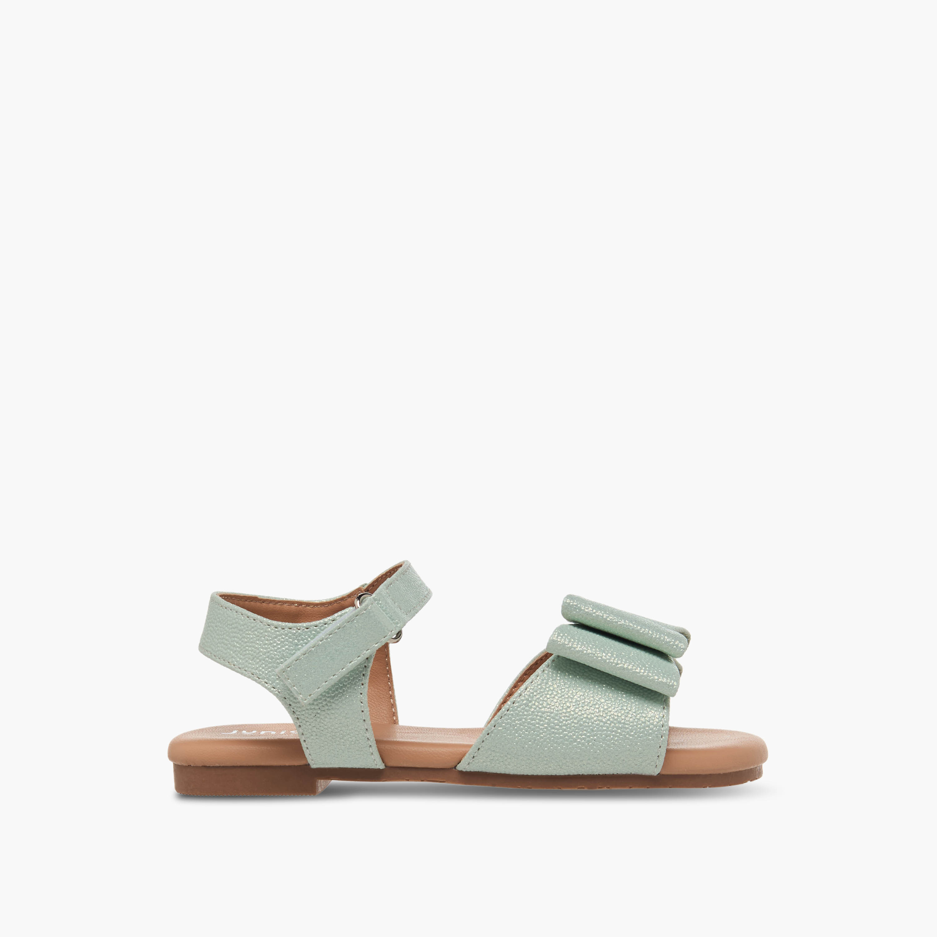صندل بشريط إغلاق لاصق وفيونكة للبنات من جونيورز-girls-shoes-sandals-image-2