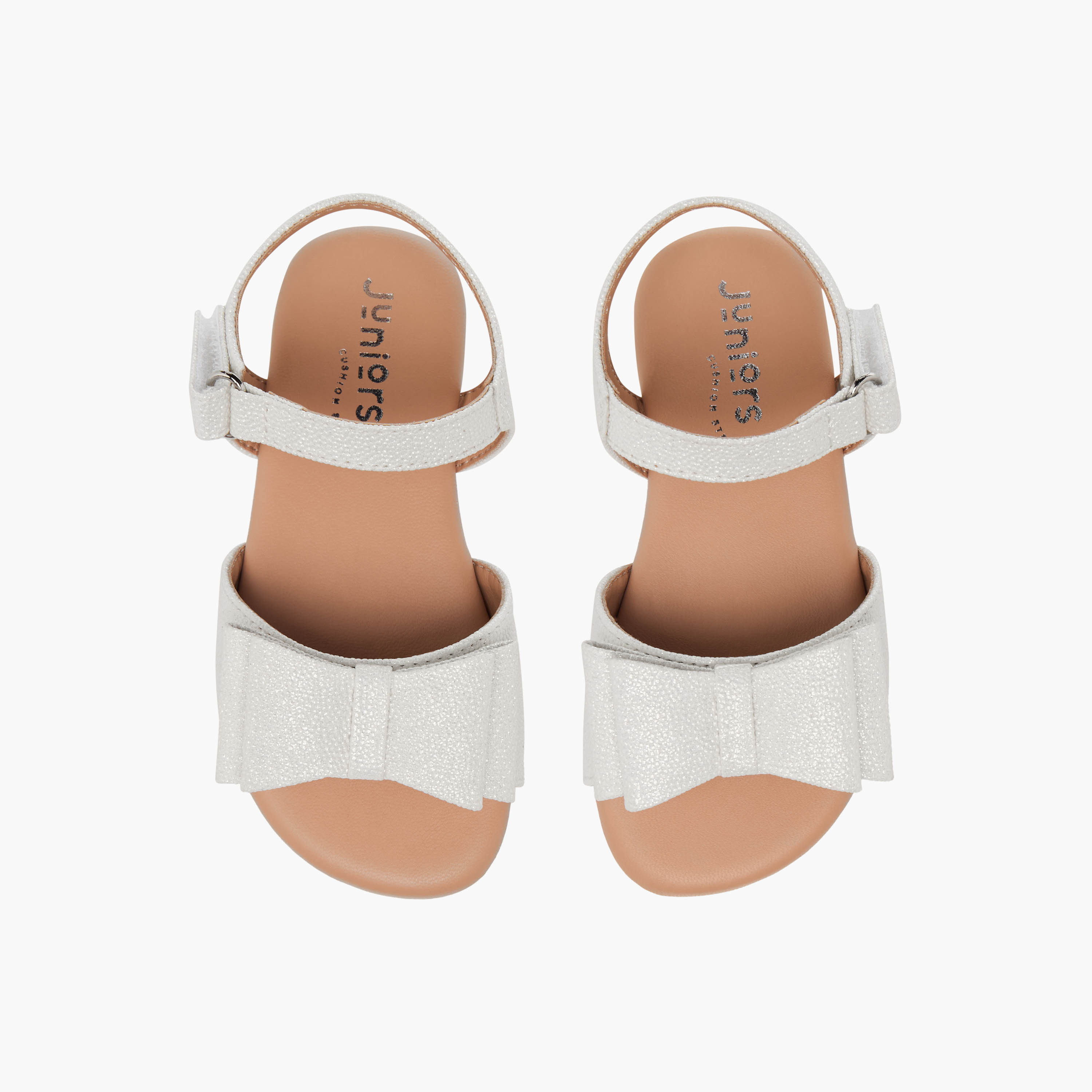 Juniors Girls Bow Applique Hook and Loop Sandals-girls-shoes-sandals-image-1