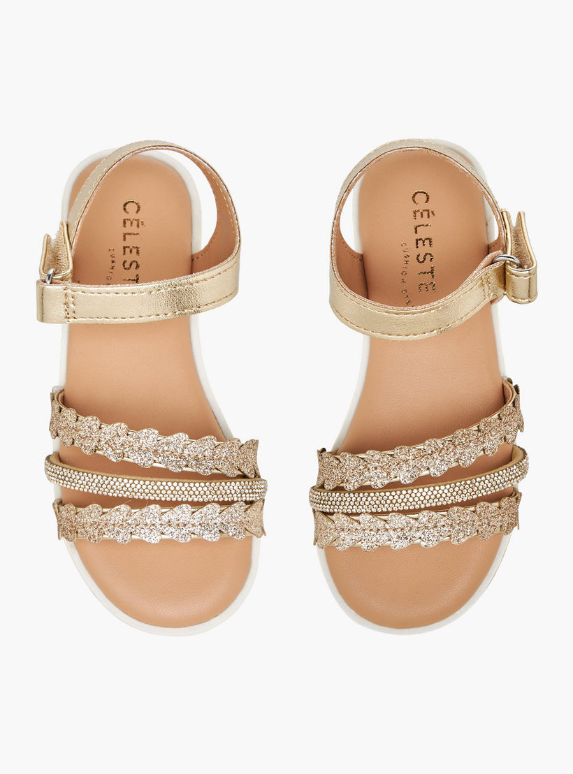 صندل مزين بشريط إغلاق لاصق من سيليست-girls-shoes-sandals-image-1