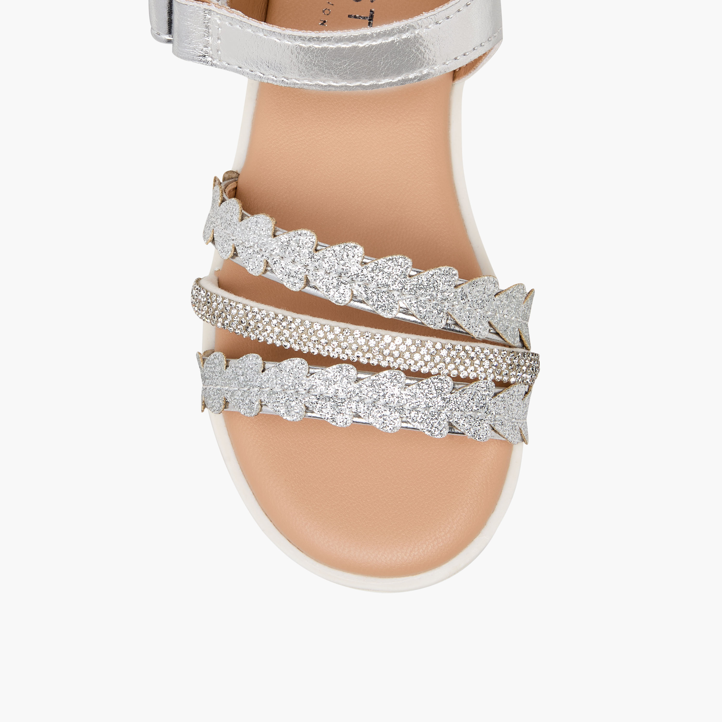 Celeste Girls Embellished Hook & Loop Sandals-girls-shoes-sandals-image-4
