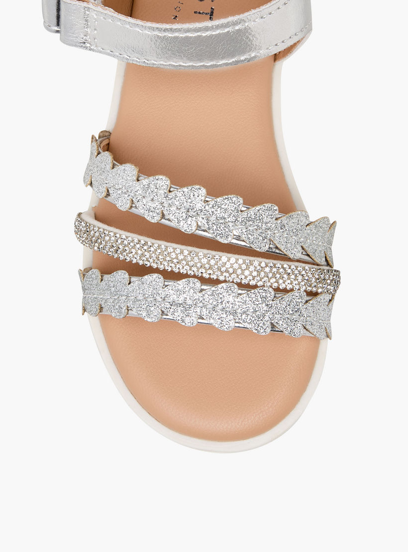 Celeste Girls Embellished Hook & Loop Sandals-girls-shoes-sandals-image-4