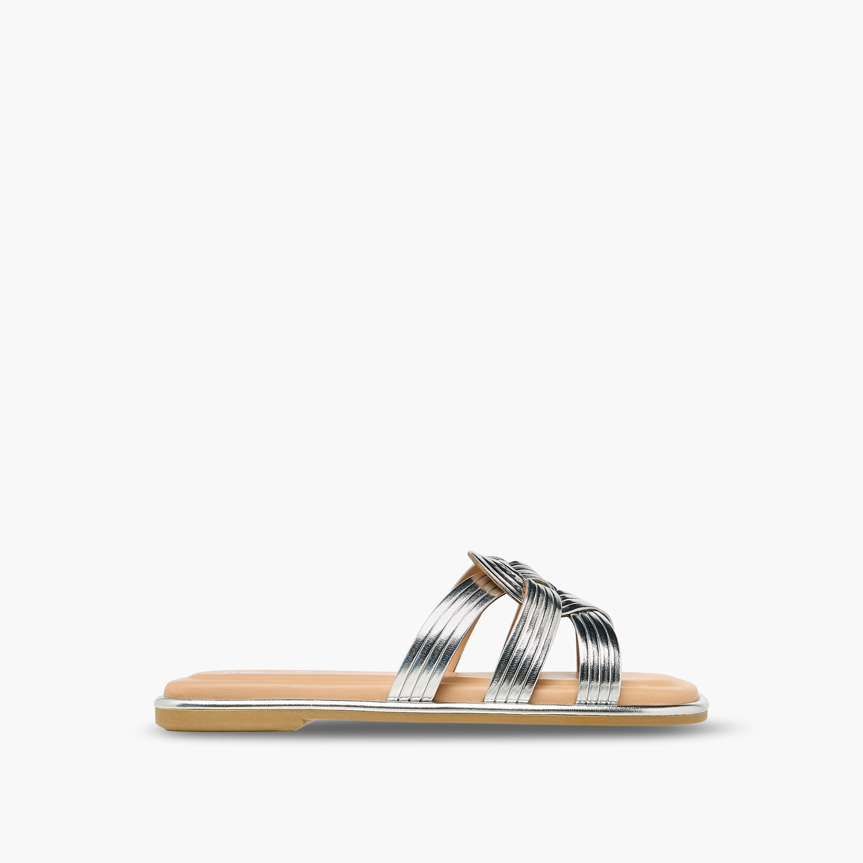 Little Missy Girls Knotted Slip-On Sandals-girls-shoes-sandals-image-3