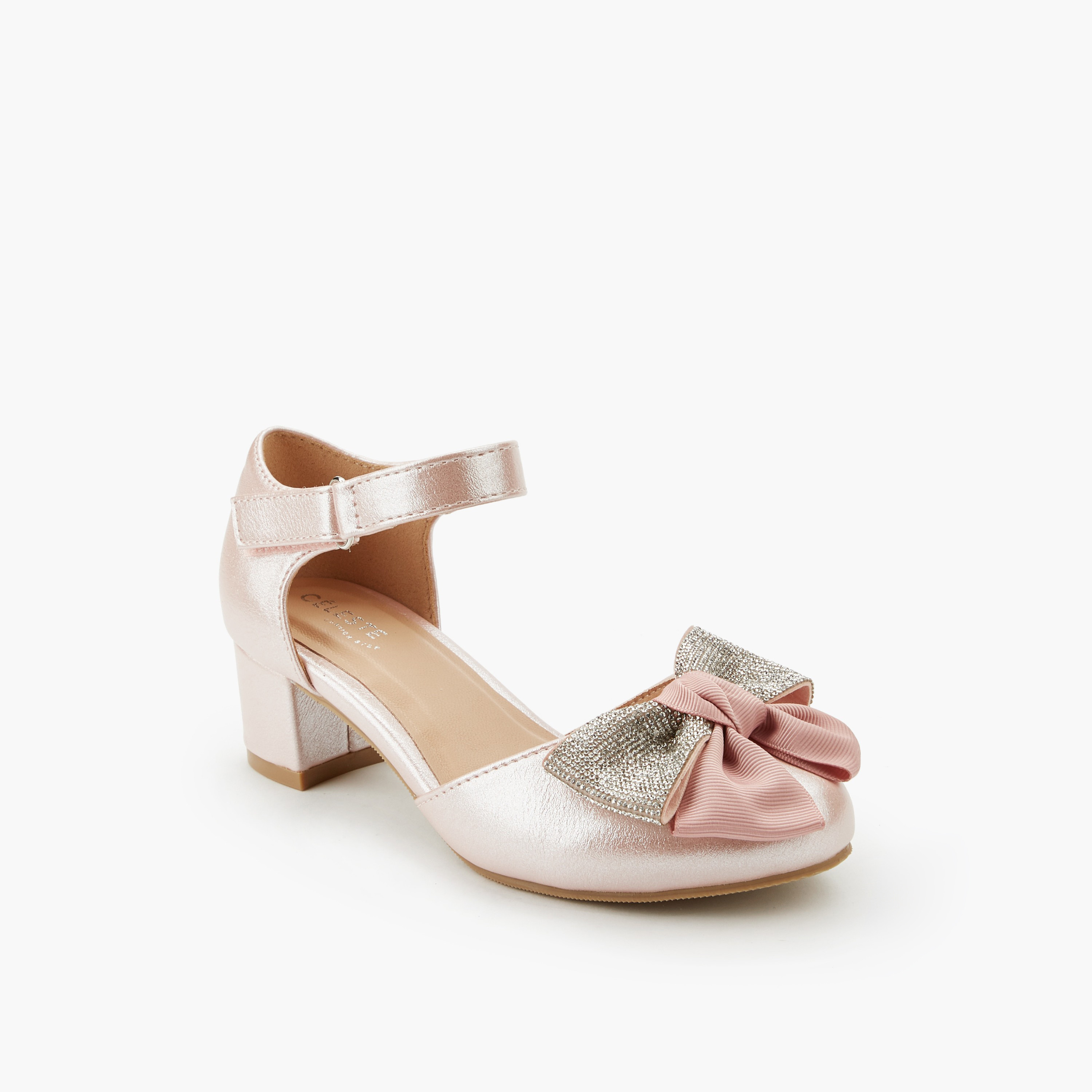 Celeste Girls Block Heel Sandals-girls-shoes-sandals-image-2