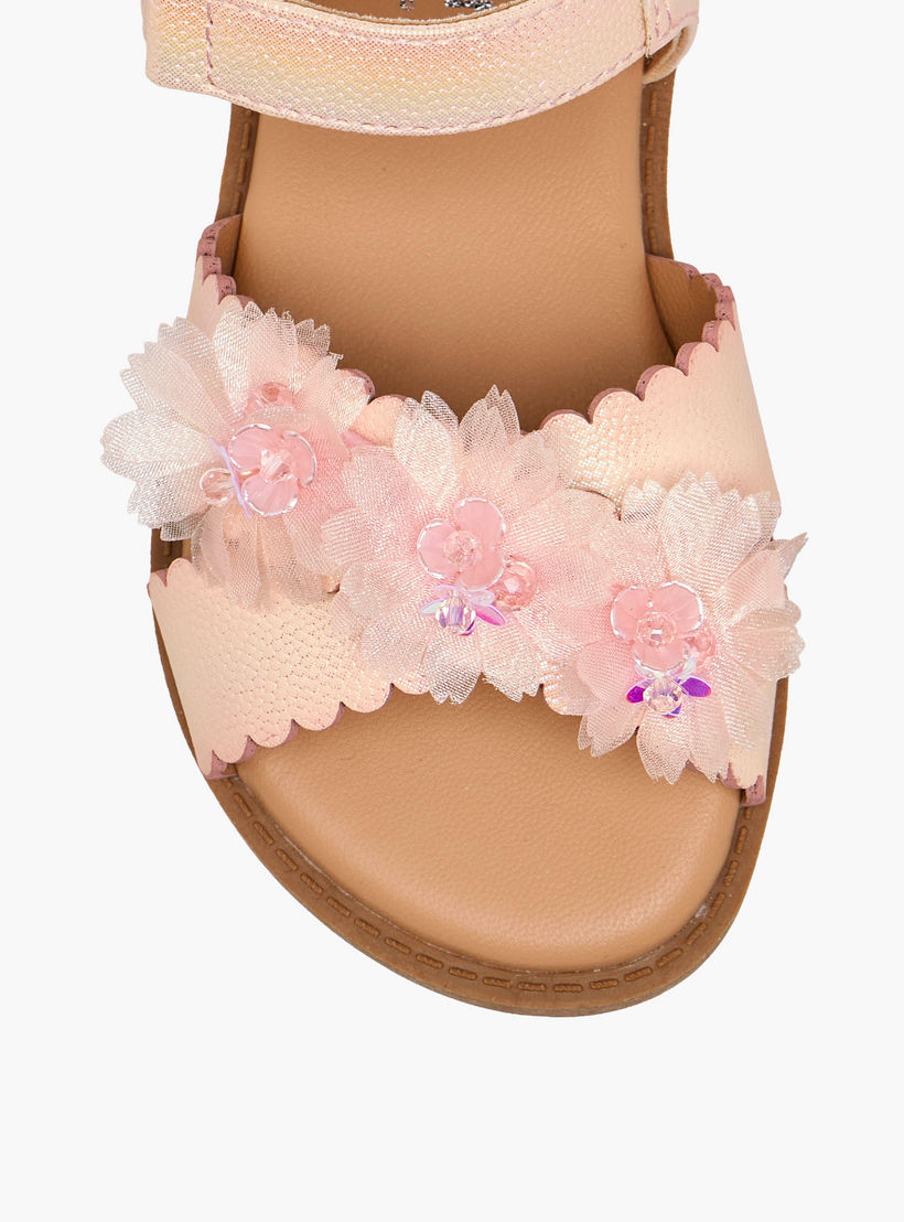 صندل بشريط إغلاق لاصق للبنات من جونيورز-girls-shoes-sandals-image-3